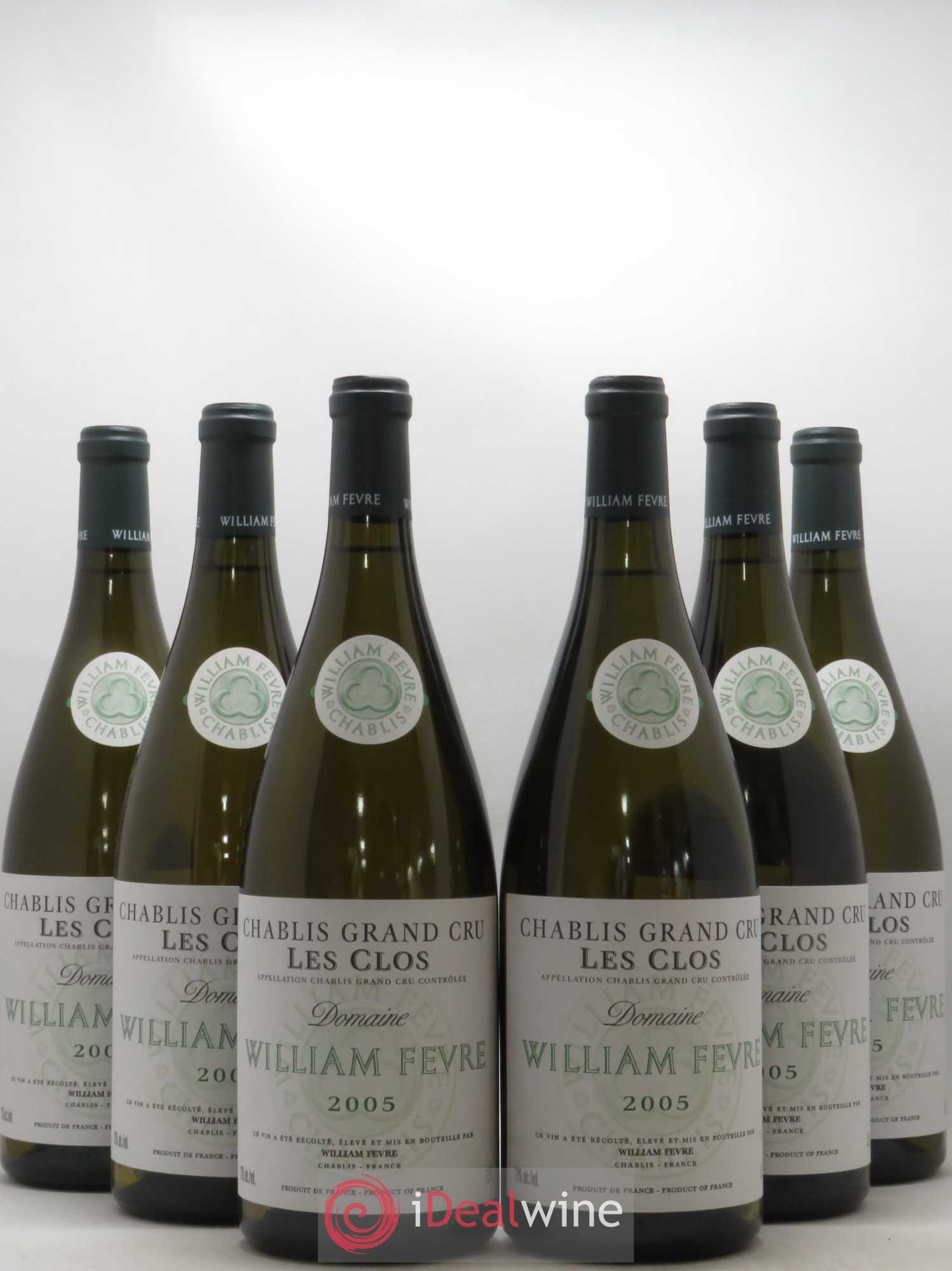 Chablis Grand Cru Les Clos William Fèvre 2005 - Lot de 6 magnums - 0