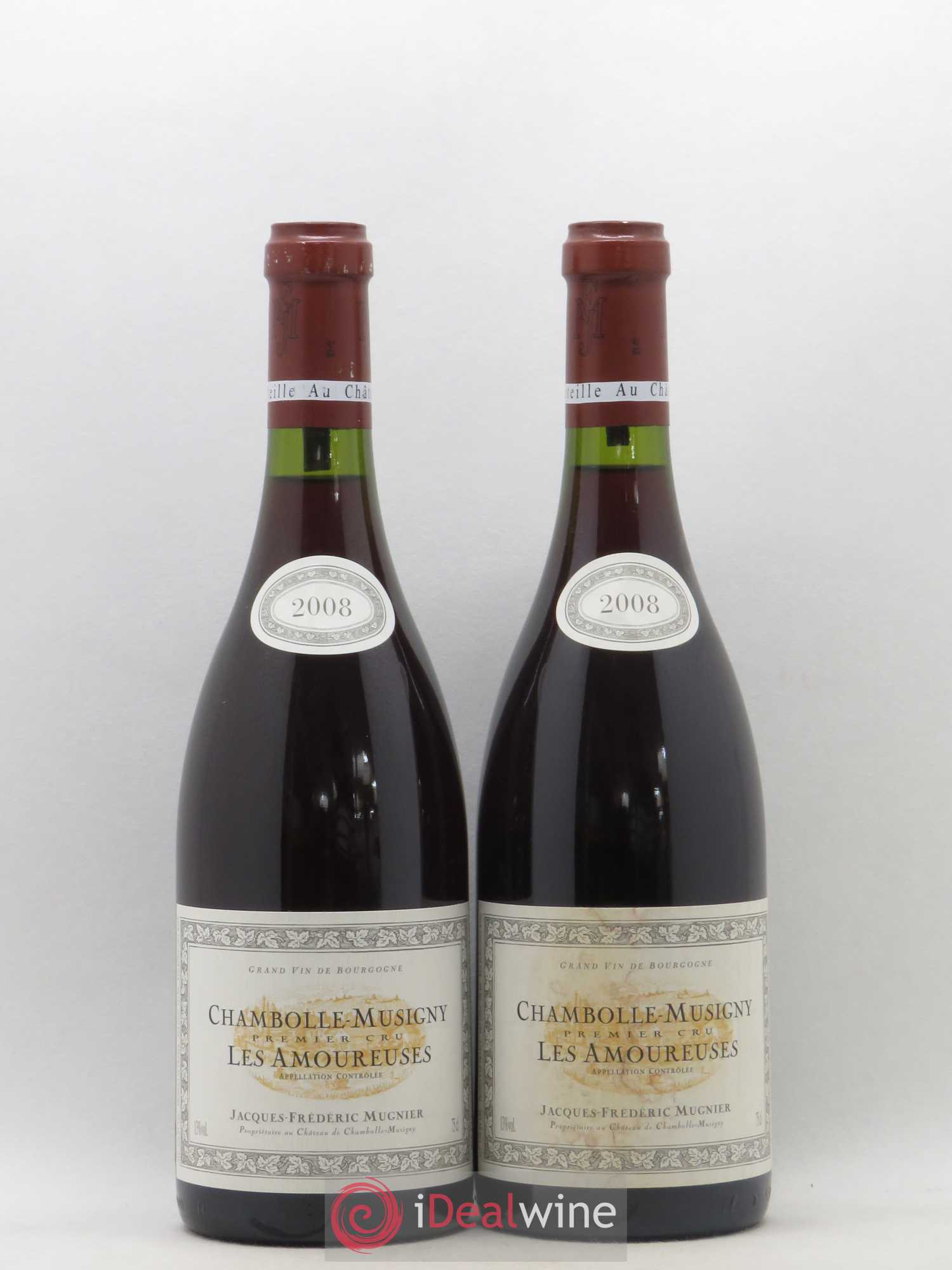 Chambolle-Musigny 1er Cru Les Amoureuses Jacques-Frédéric Mugnier 2008 - Lot de 2 bouteilles - 0