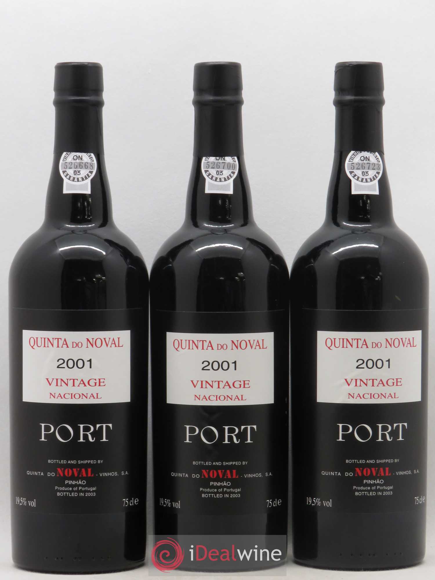 Porto Quinta Do Noval Nacional 2001 - Lot de 3 bouteilles - 0