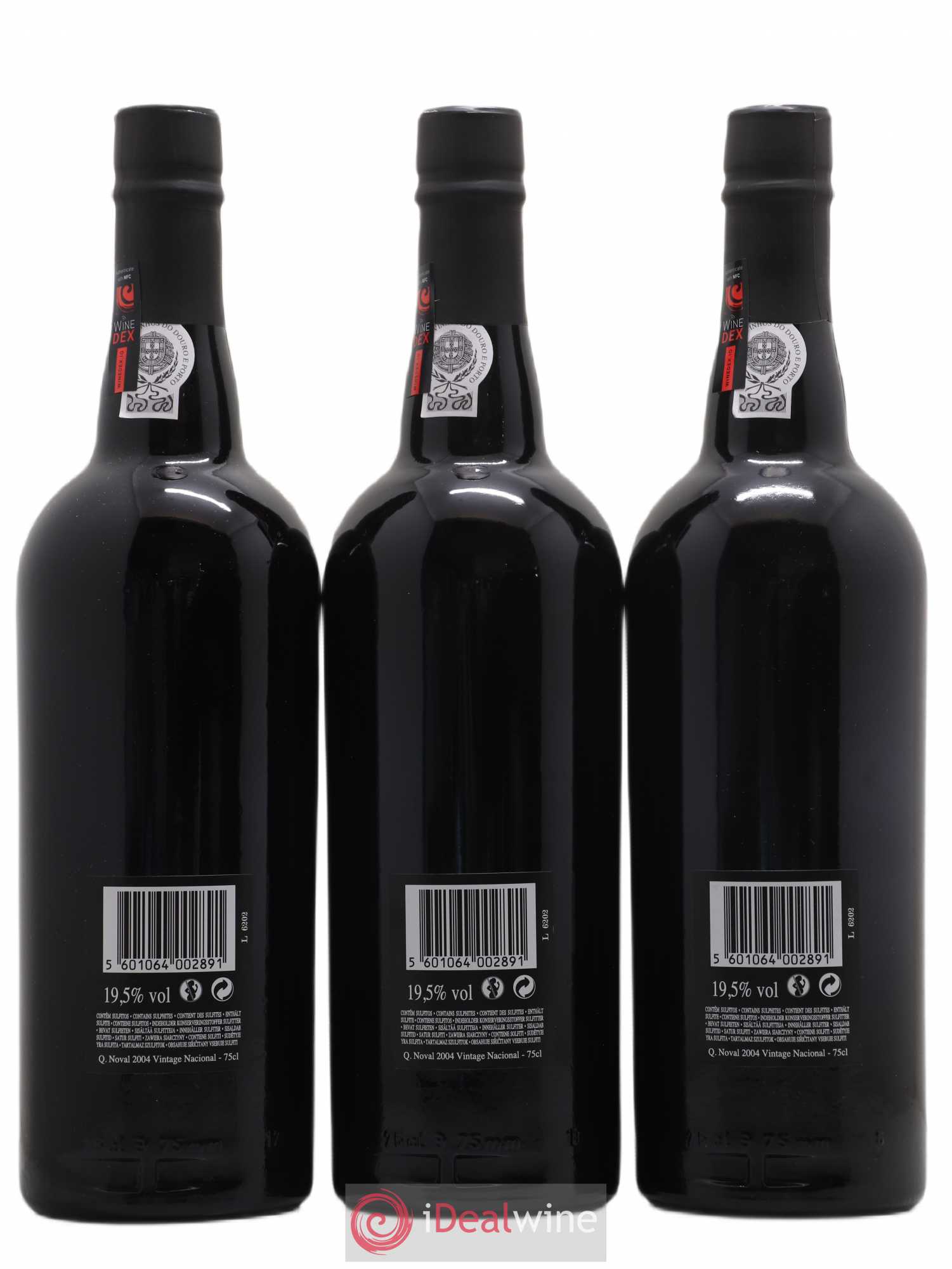Porto Quinta Do Noval Nacional 2004 - Lot de 3 bouteilles - 1