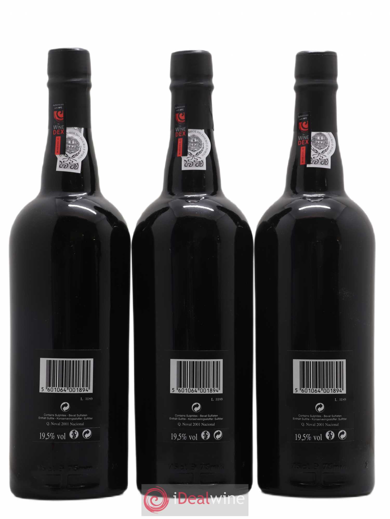 Porto Quinta Do Noval Nacional 2001 - Lot de 3 bouteilles - 1