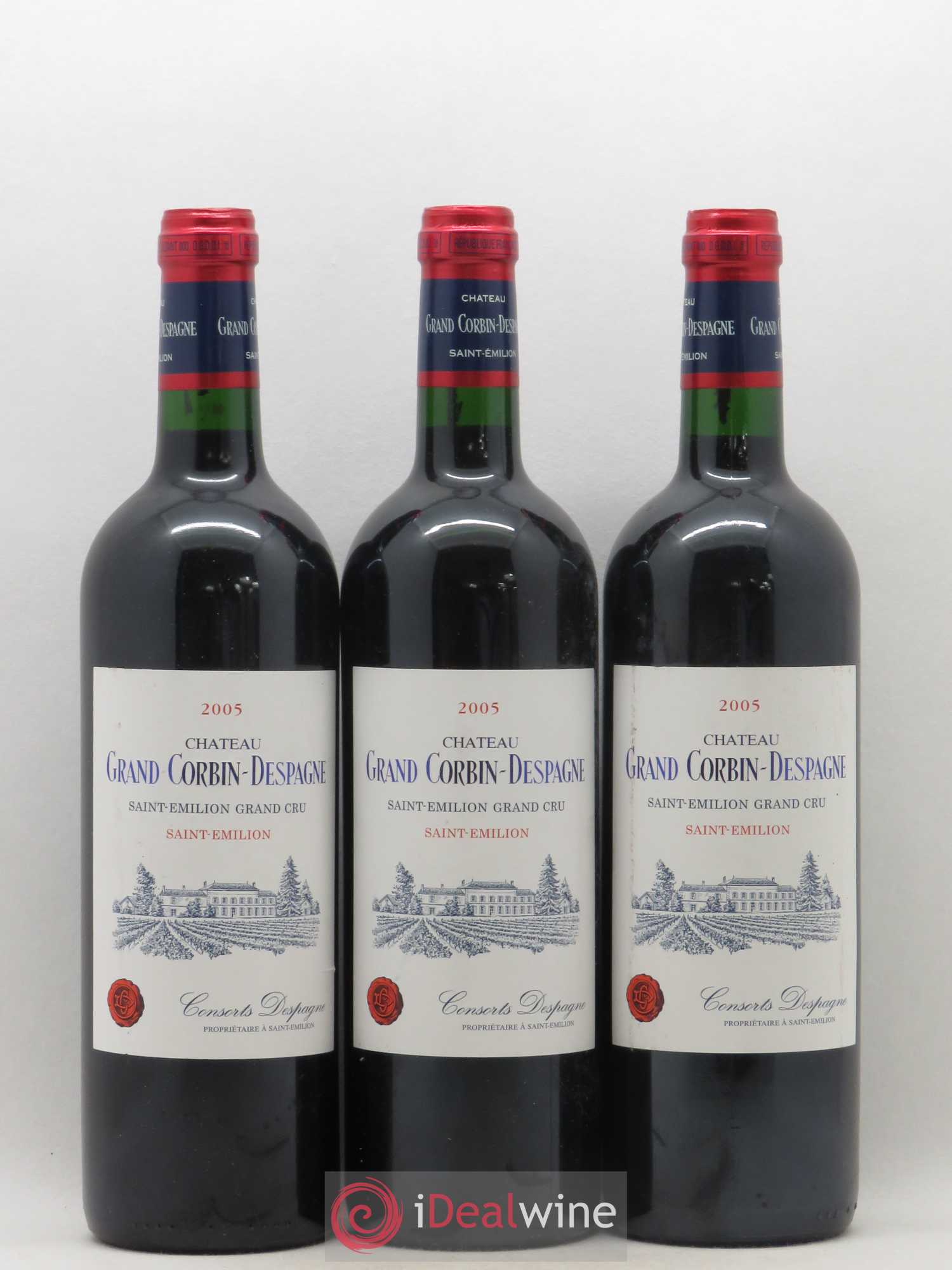 Château Grand Corbin Despagne Grand Cru Classé 2005 - Lot de 6 bouteilles - 1