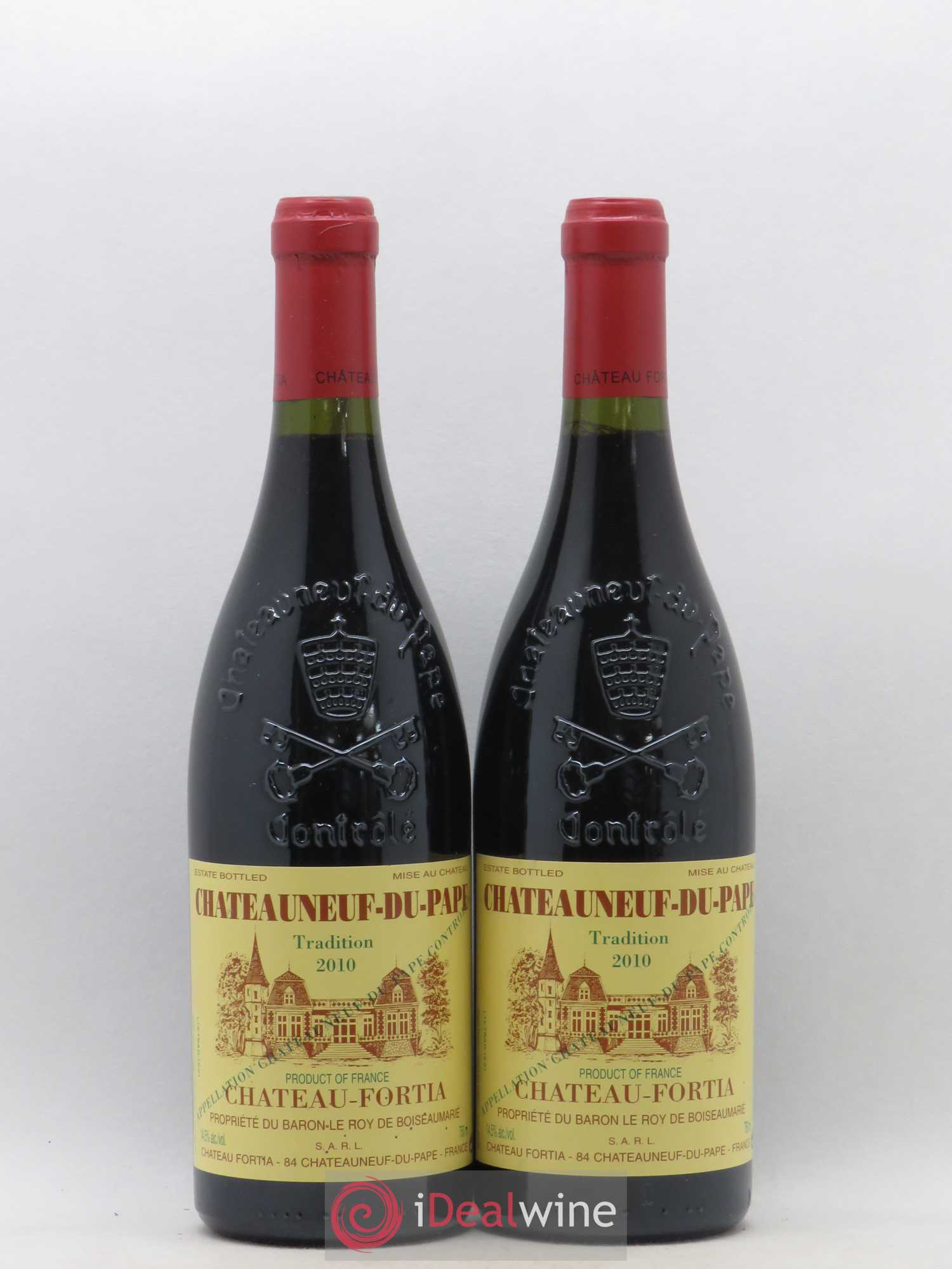 Châteauneuf-du-Pape Château Fortia (sans prix de réserve) 2010 - Lot de 2 bouteilles - 0