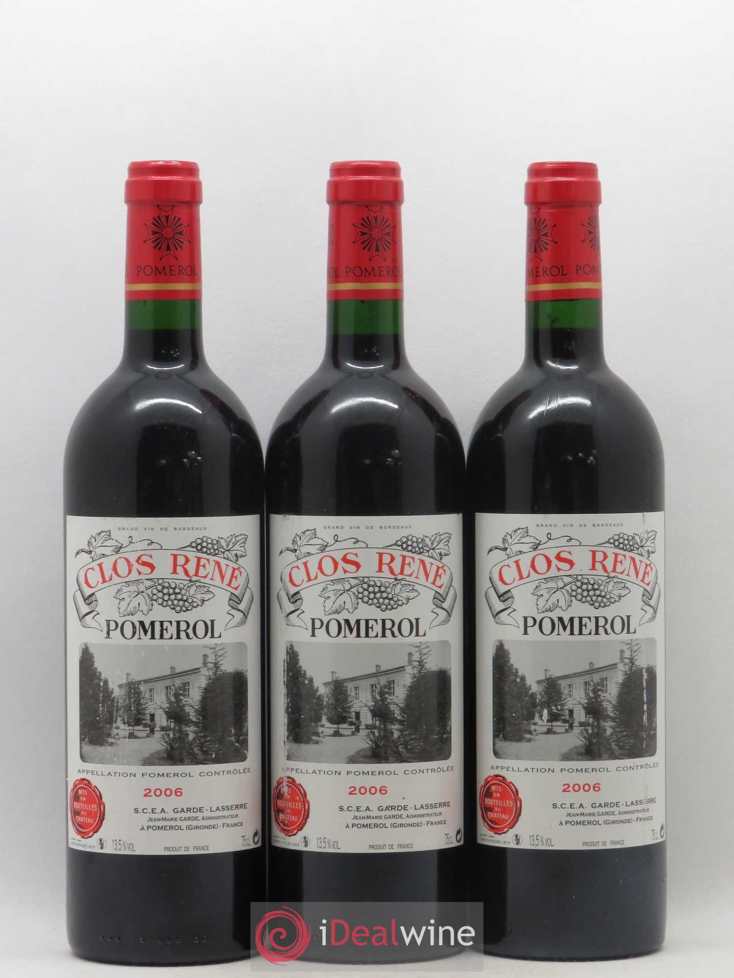 Clos René 2006 - Lot of 3 bottles - 0