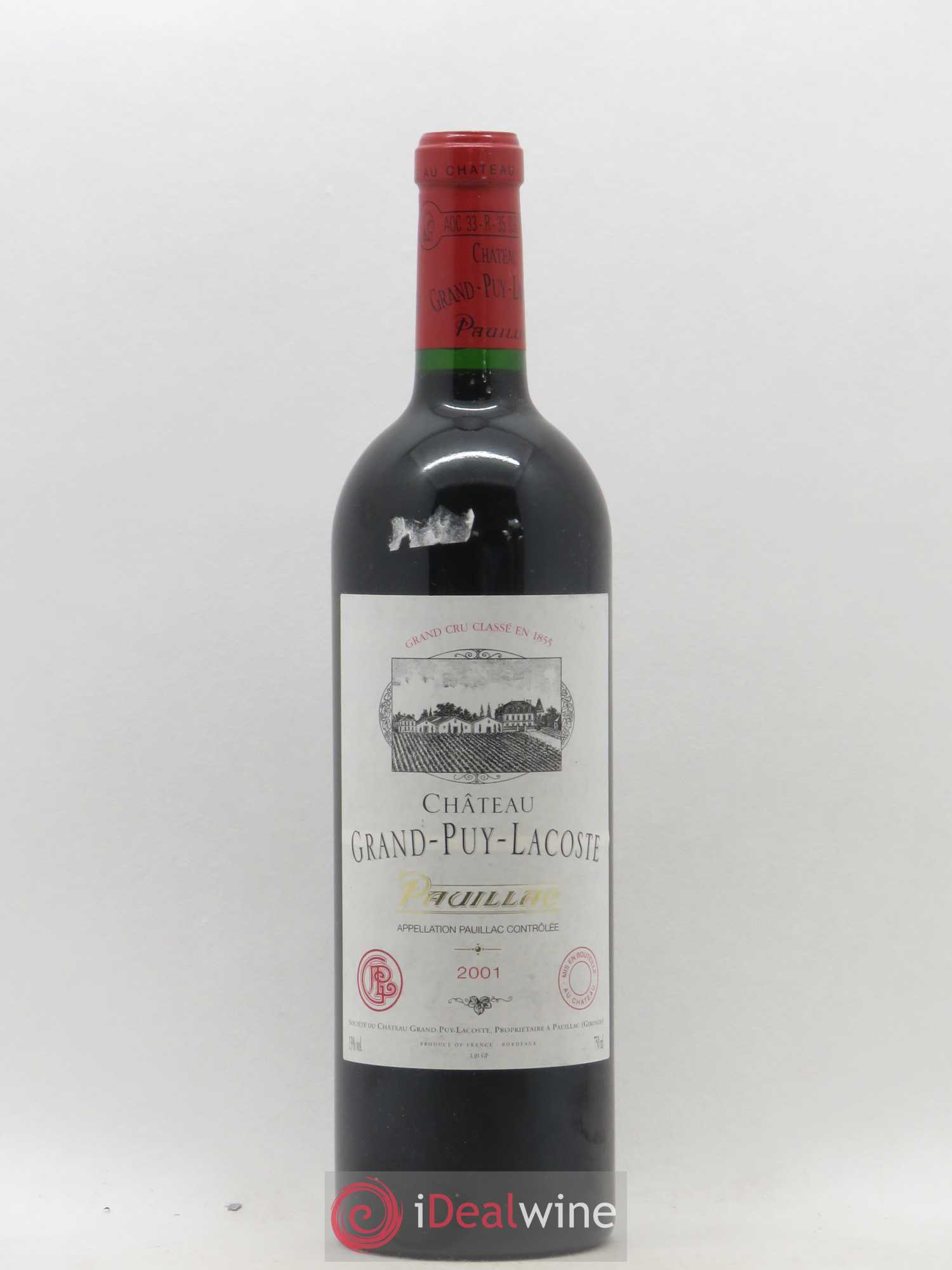 Château Grand Puy Lacoste 5ème Grand Cru Classé 2001 - Lot de 1 bouteille - 0