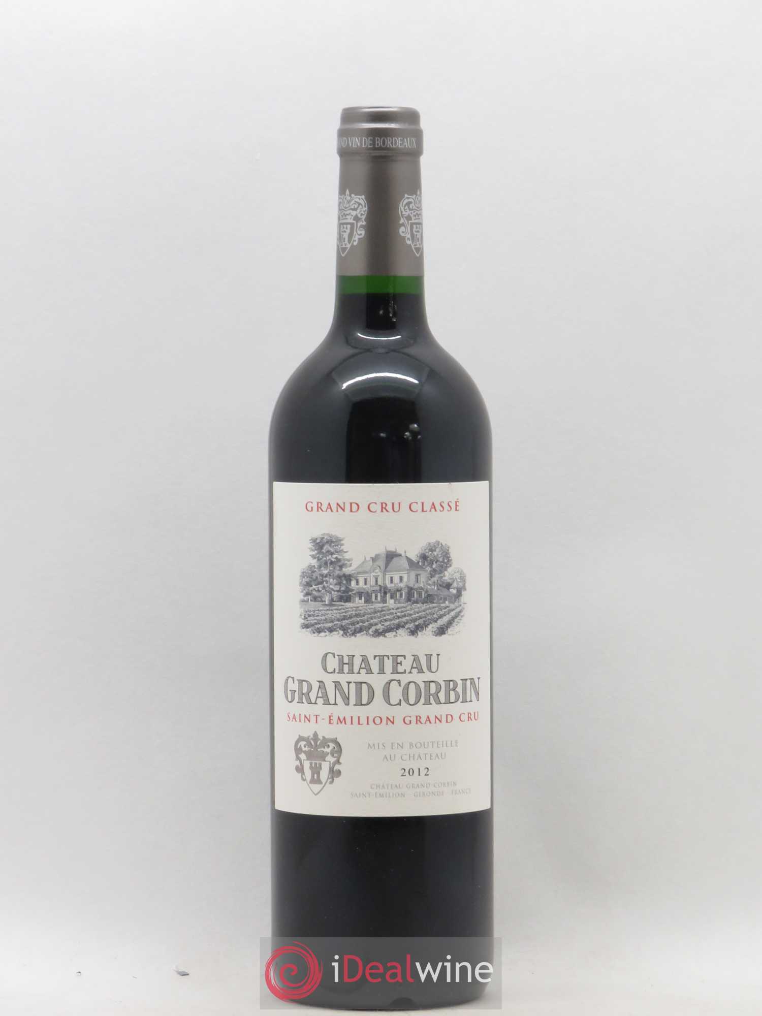 Château Grand Corbin Grand Cru Classé 2012 - Lot de 1 bouteille - 0
