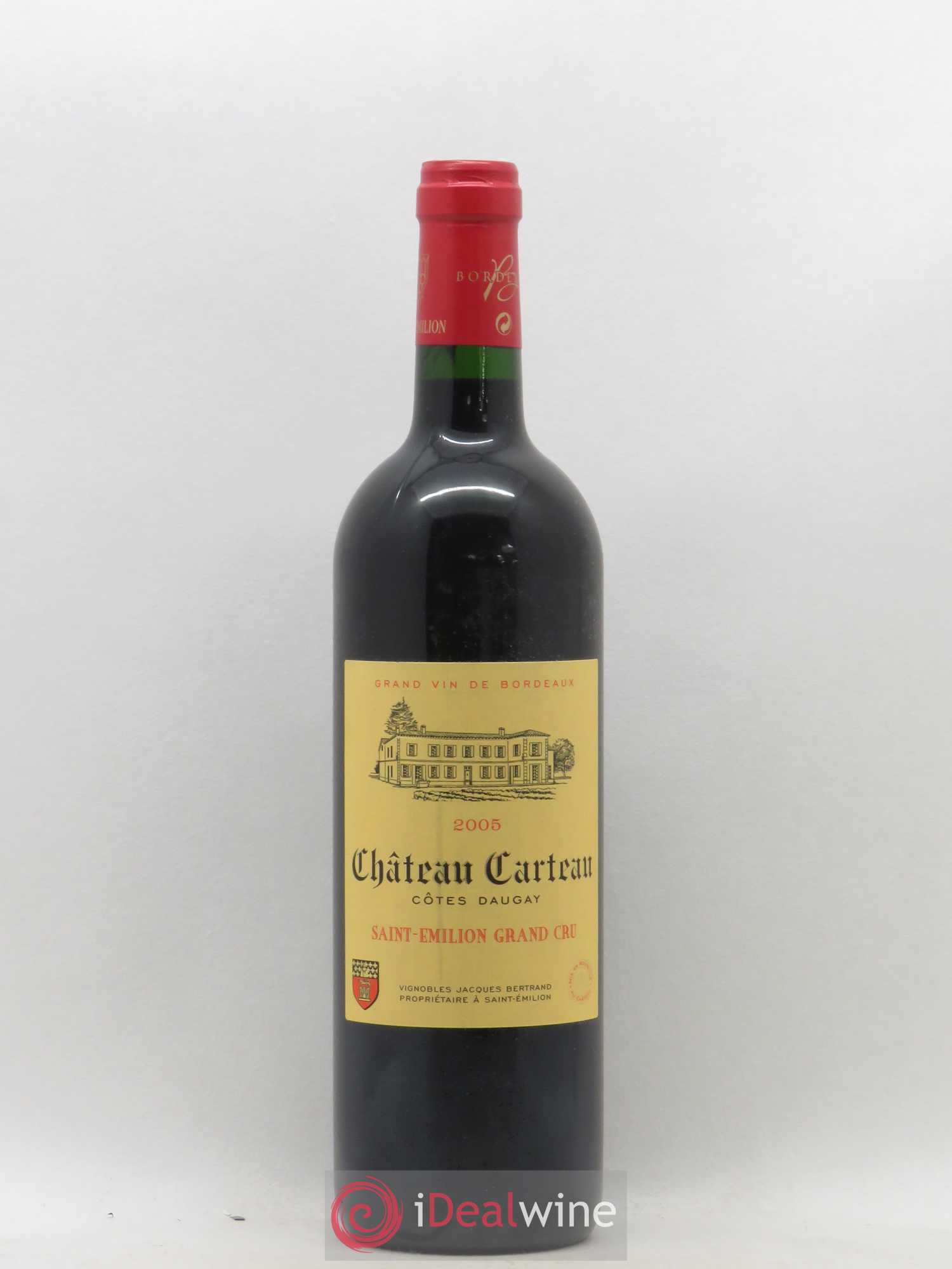 Saint-Émilion Grand Cru Château Carteau 2005 - Lot de 1 bouteille - 0