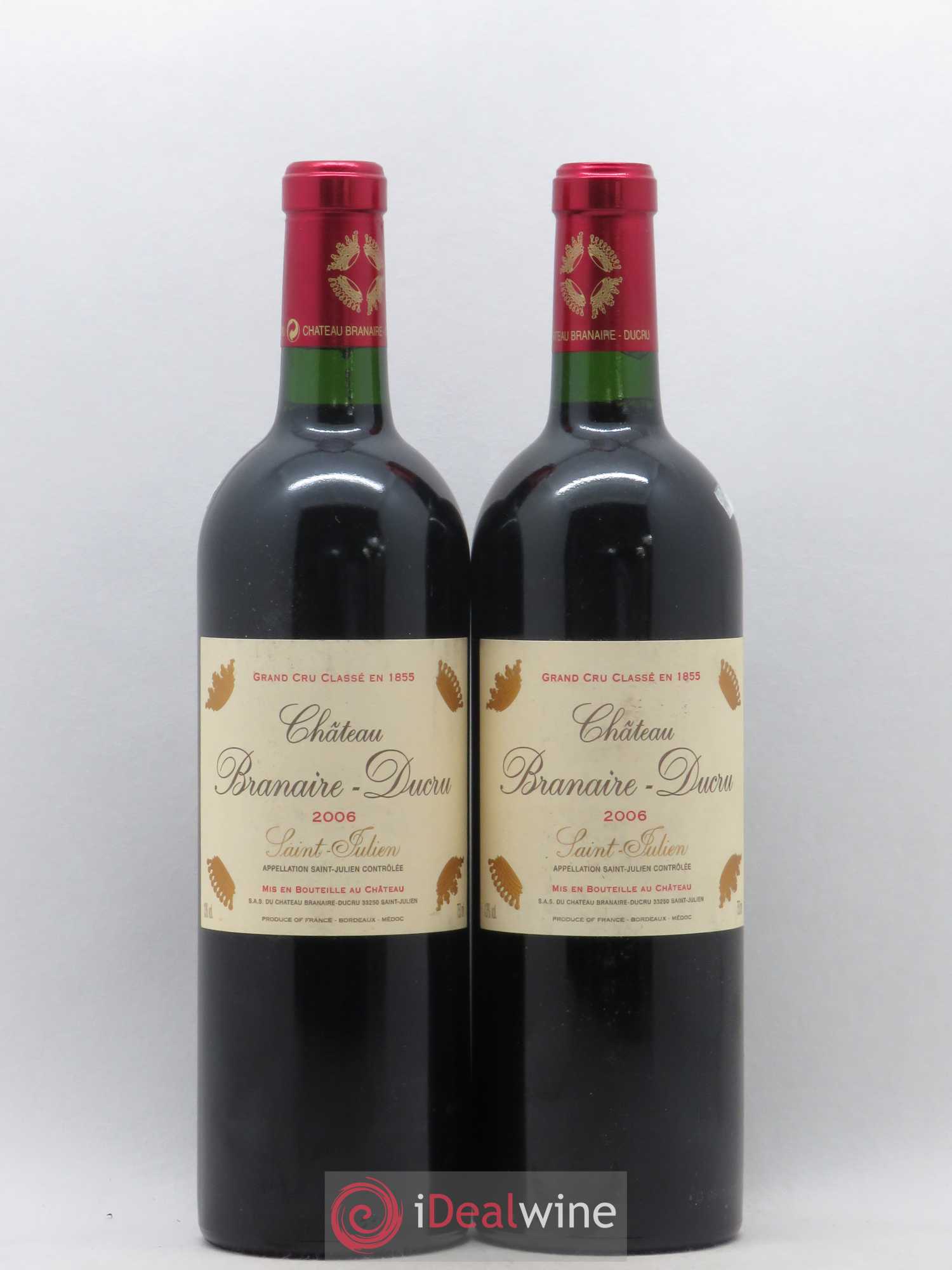 Château Branaire Ducru 4ème Grand Cru Classé 2006 - Lot de 2 bouteilles - 0