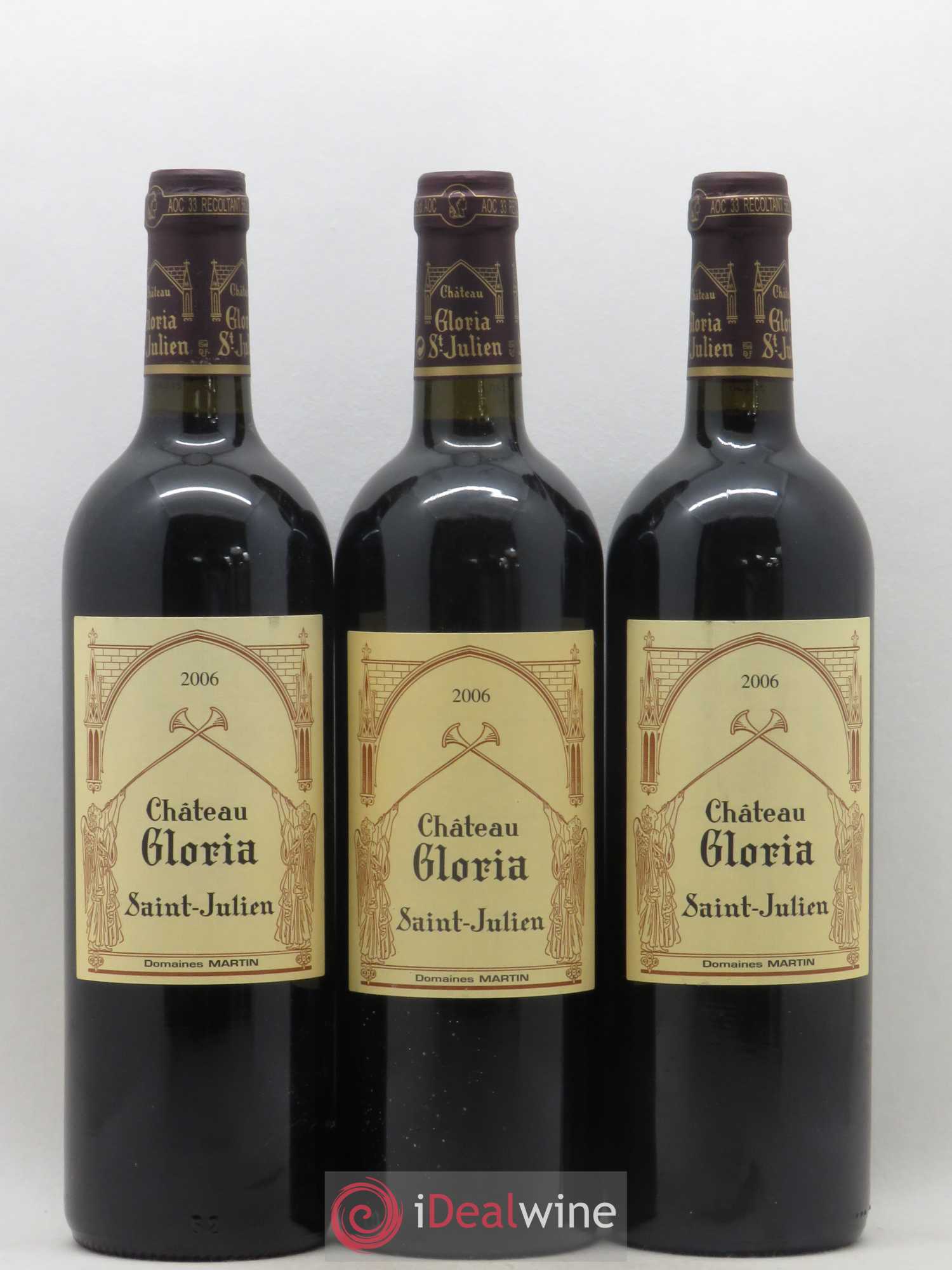 Château Gloria 2006 - Lot de 3 bouteilles - 0