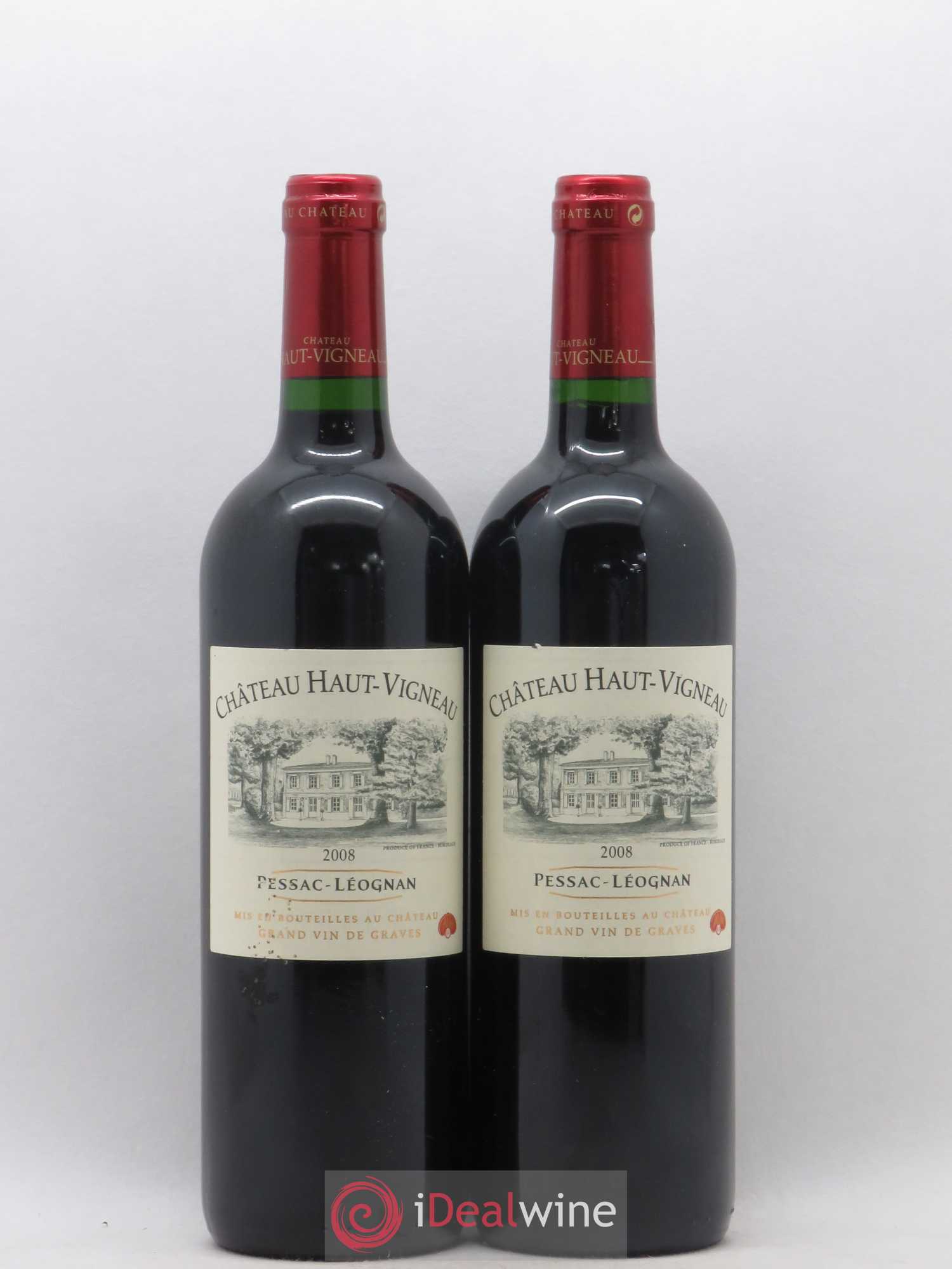 Pessac-Léognan Château Haut Vigneau (sans prix de réserve) 2008 - Posten von 2 Flaschen - 0