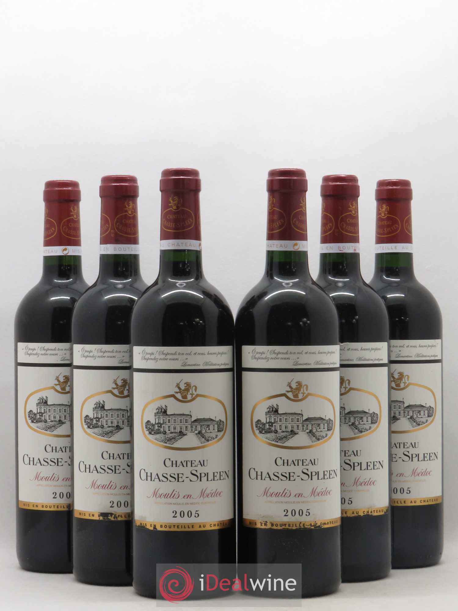 Château Chasse Spleen 2005 - Lot de 6 bouteilles - 0