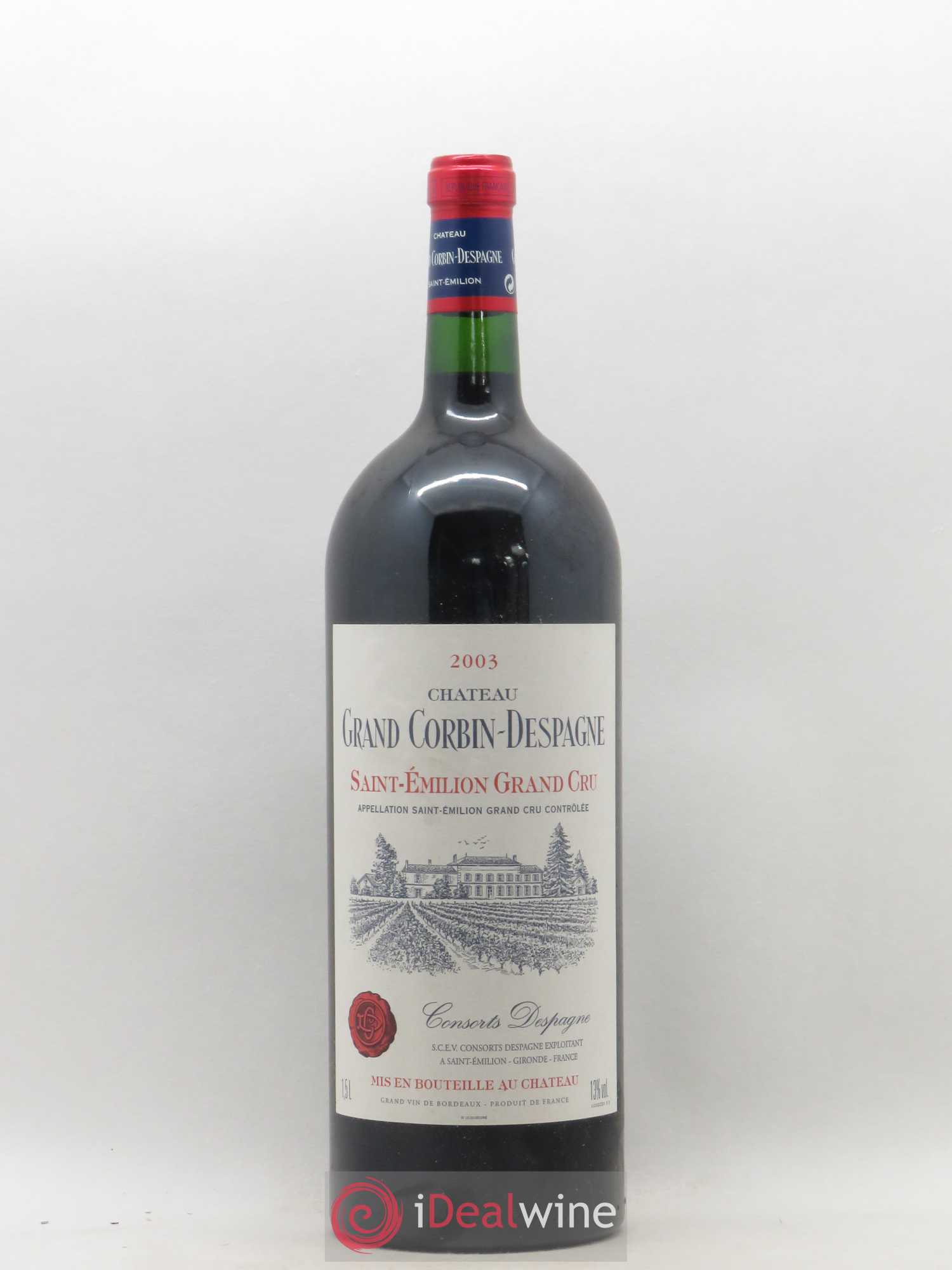 Château Grand Corbin Despagne Grand Cru Classé 2003 - Lot de 1 magnum - 0