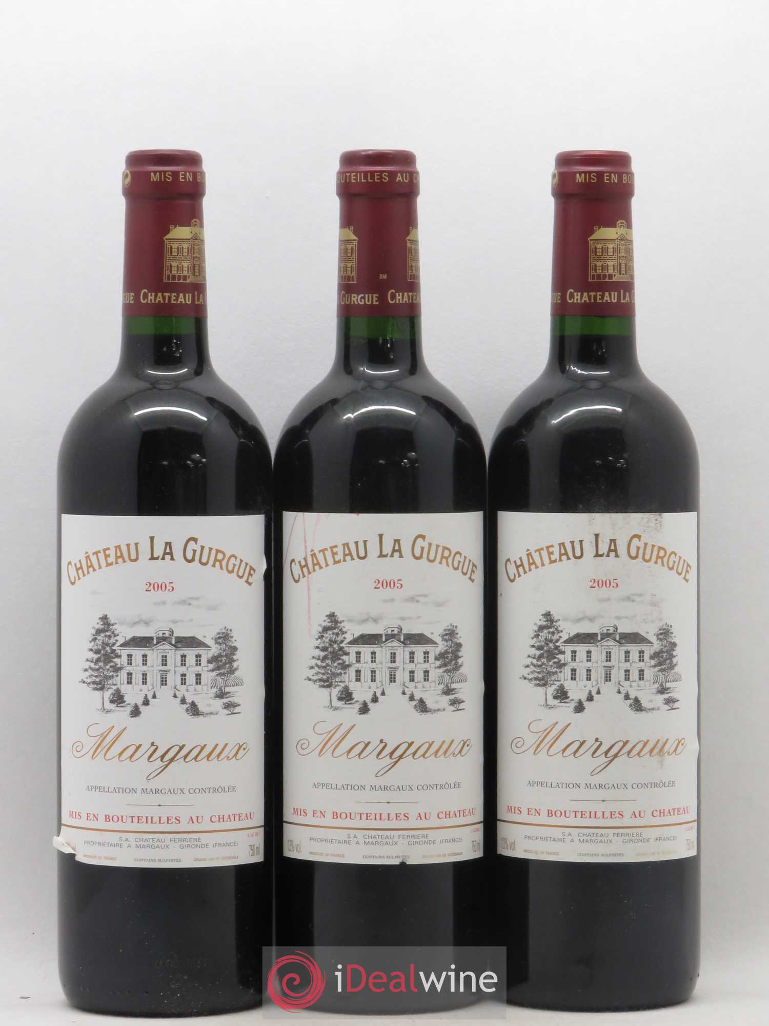 Bordeaux Margaux Château La Gurque 2005 - Posten von 6 Flaschen - 1