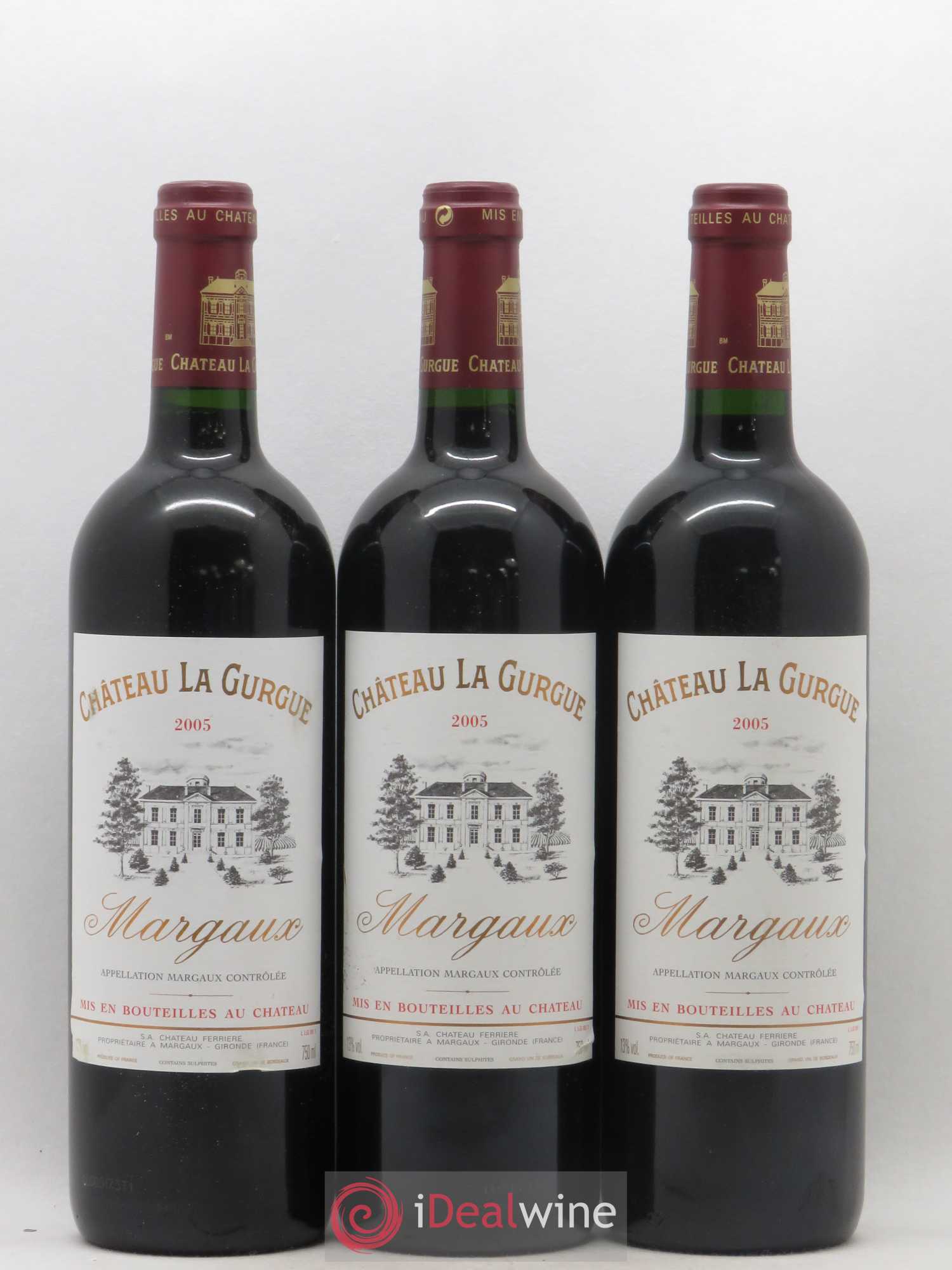 Bordeaux Margaux Château La Gurque 2005 - Posten von 6 Flaschen - 2