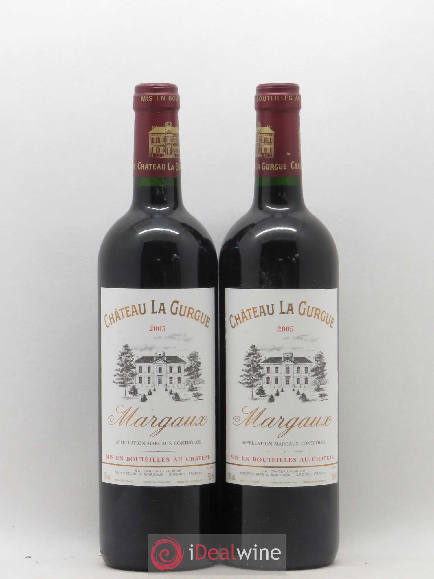Bordeaux Margaux Château La Gurque 2005 - Posten von 2 Flaschen - 0