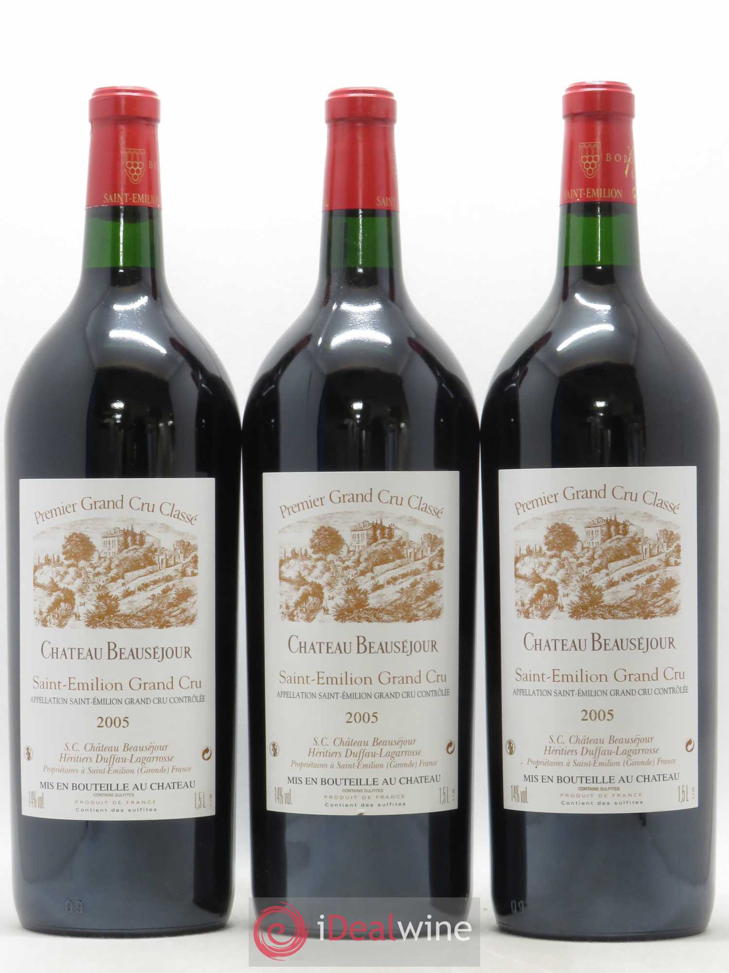 Château Beauséjour (Duffau-Lagarrosse) 1er Grand Cru Classé B 2005 - Lot de 6 magnums - 2