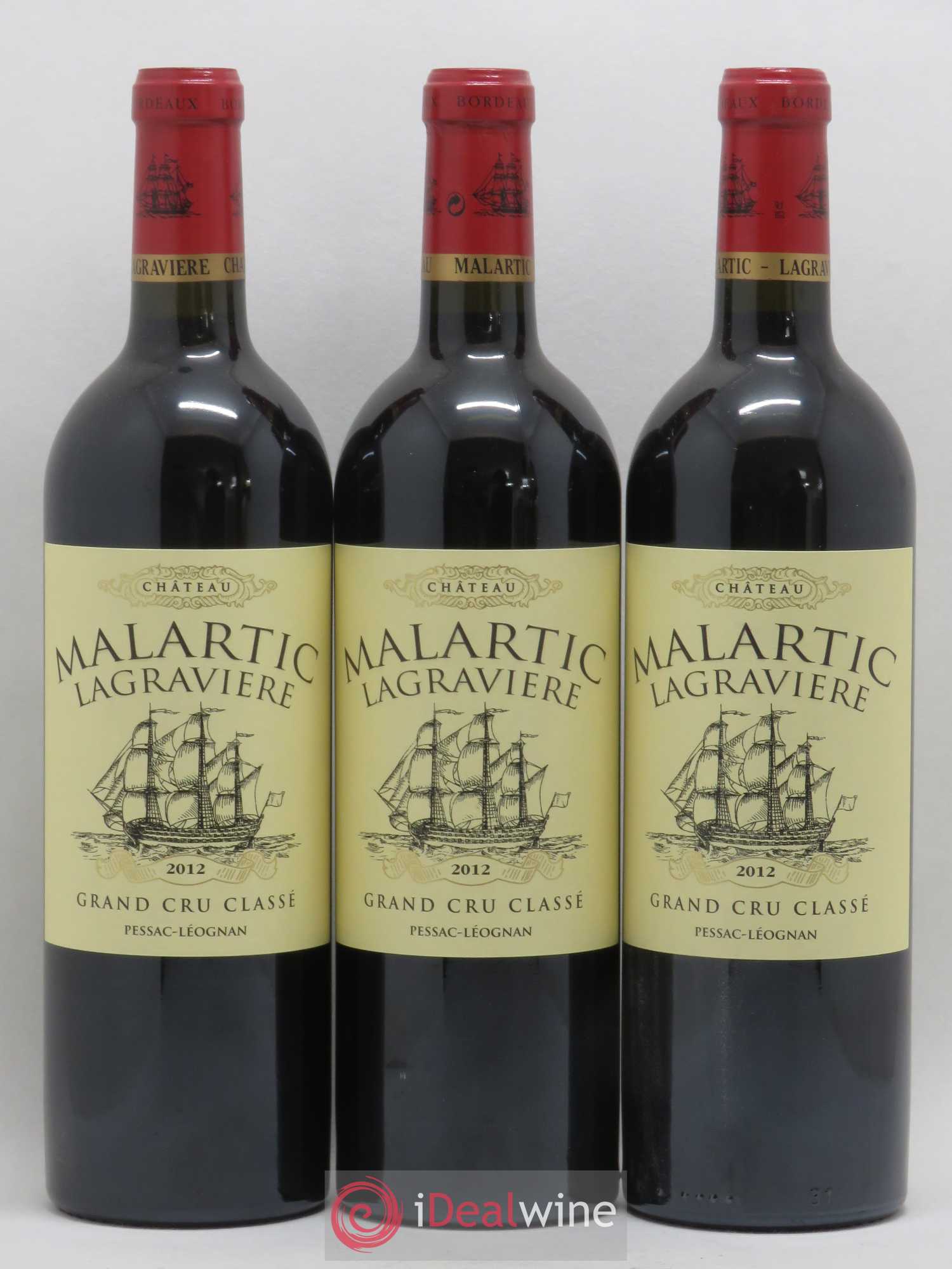 Château Malartic-Lagravière Cru Classé de Graves 2012 - Lot de 6 bouteilles - 1