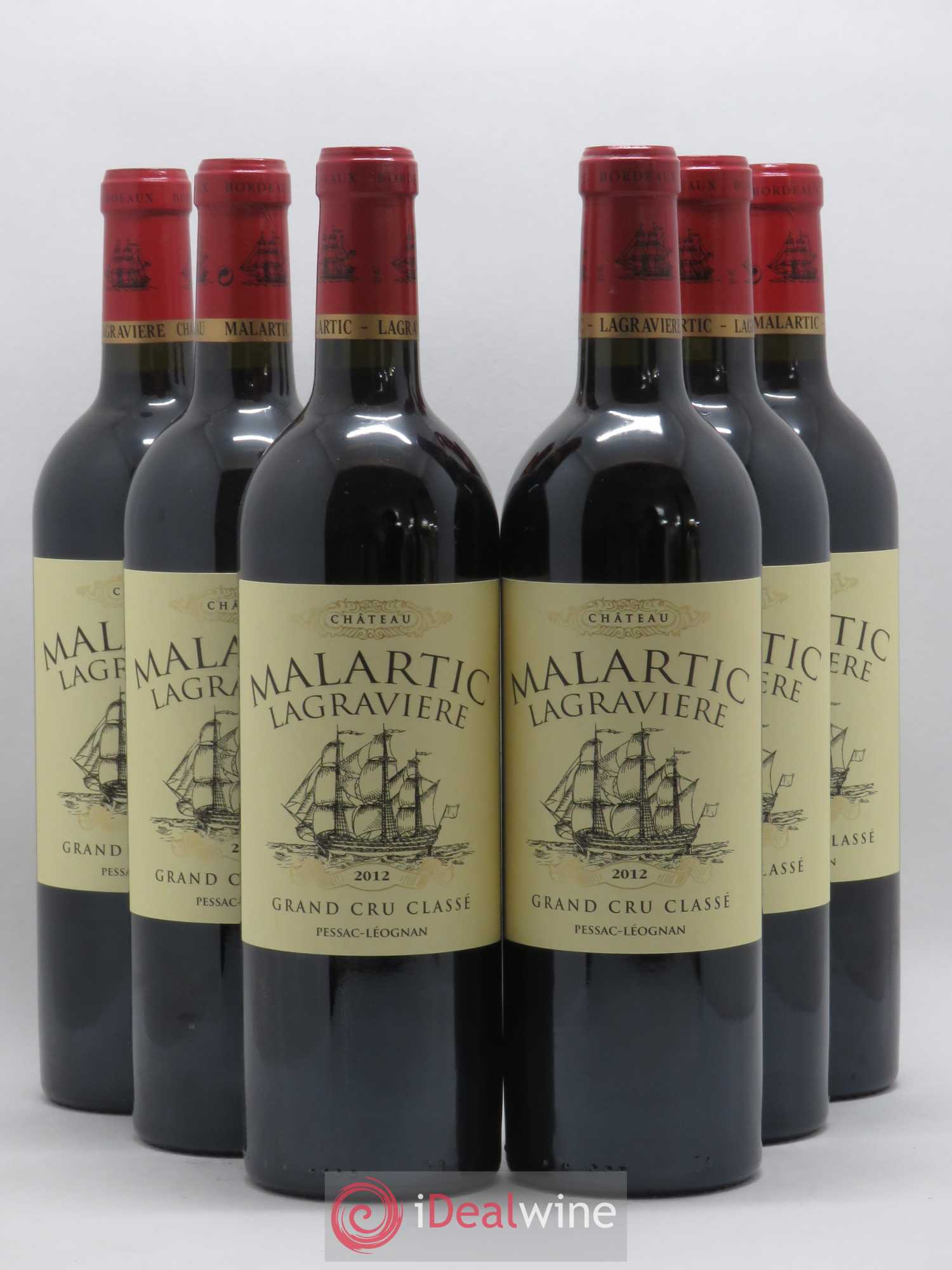 Château Malartic-Lagravière Cru Classé de Graves 2012 - Lot de 6 bouteilles - 0