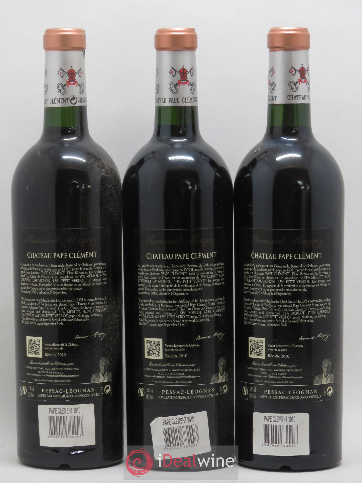 Château Pape Clément Cru Classé de Graves 2010 - Lot de 6 bouteilles - 2