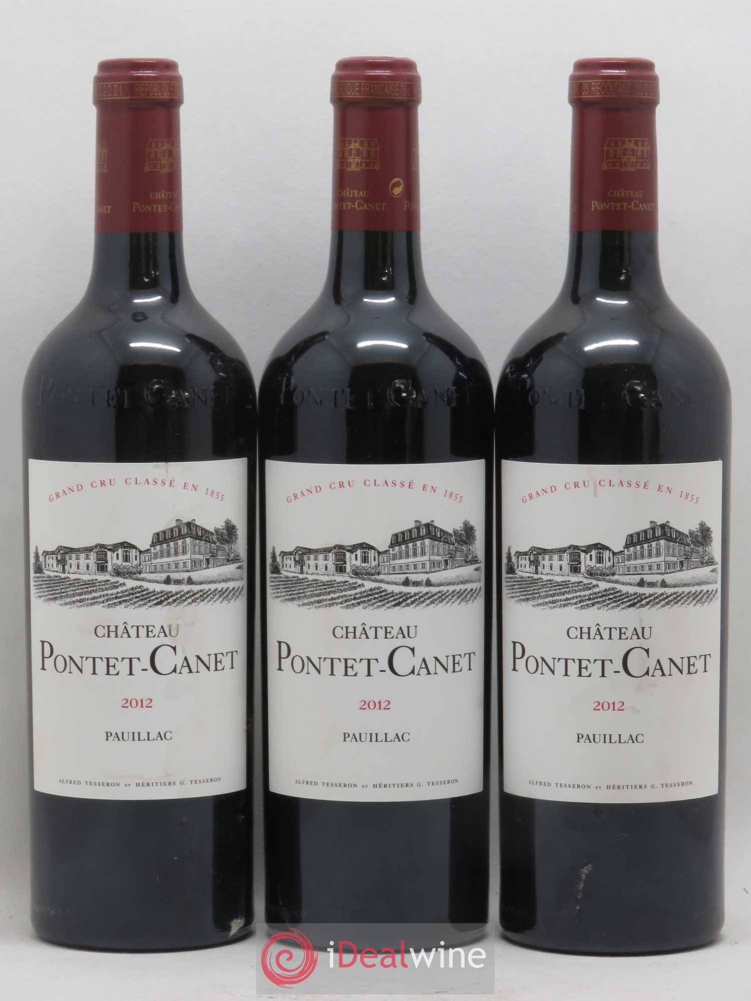 Château Pontet Canet 5ème Grand Cru Classé 2012 - Lot de 6 bouteilles - 1