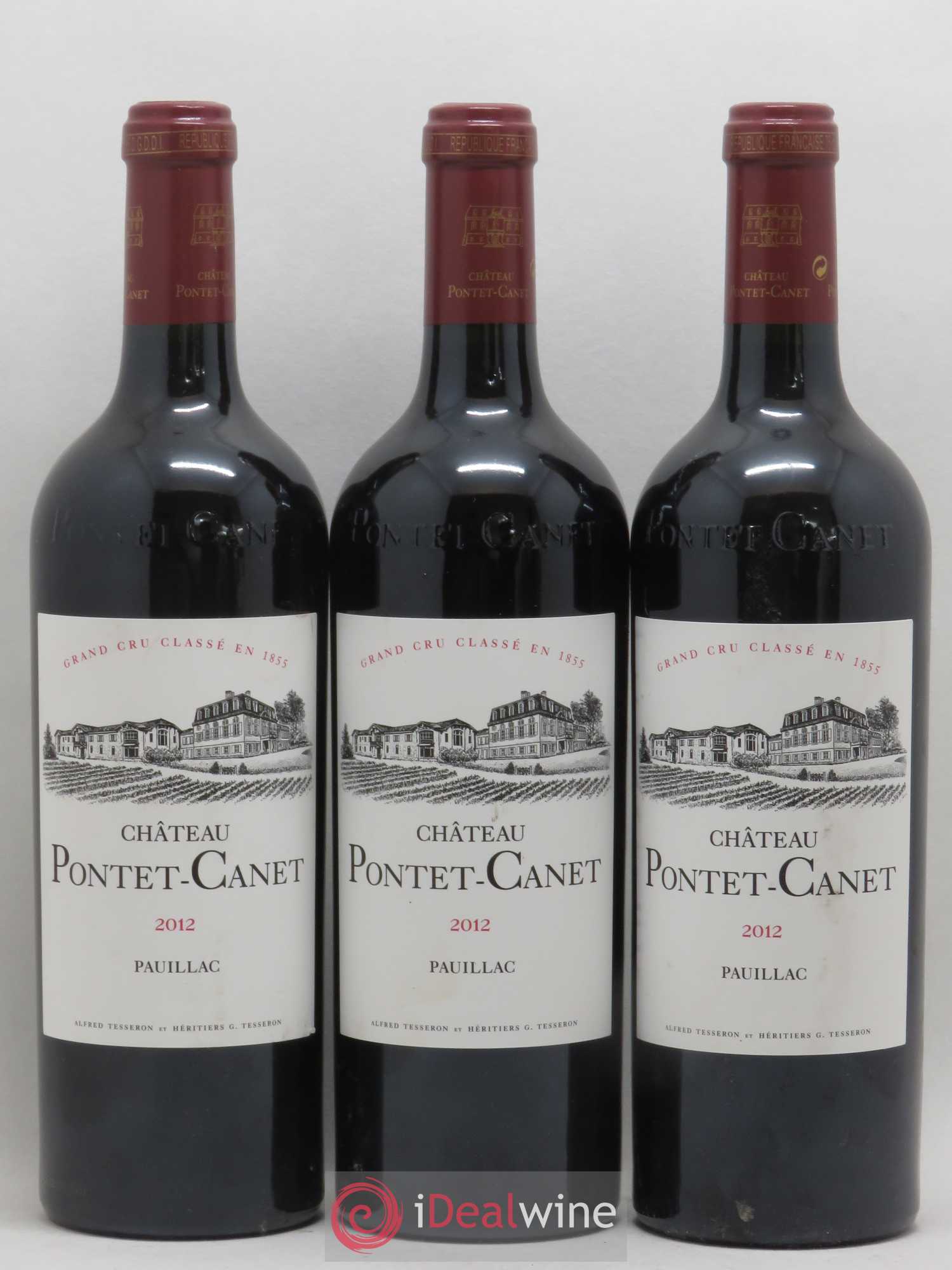 Château Pontet Canet 5ème Grand Cru Classé 2012 - Lot de 6 bouteilles - 2