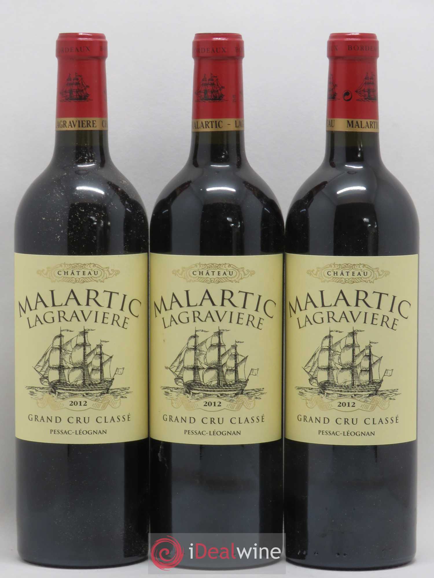 Château Malartic-Lagravière Cru Classé de Graves 2012 - Lot de 12 bouteilles - 1