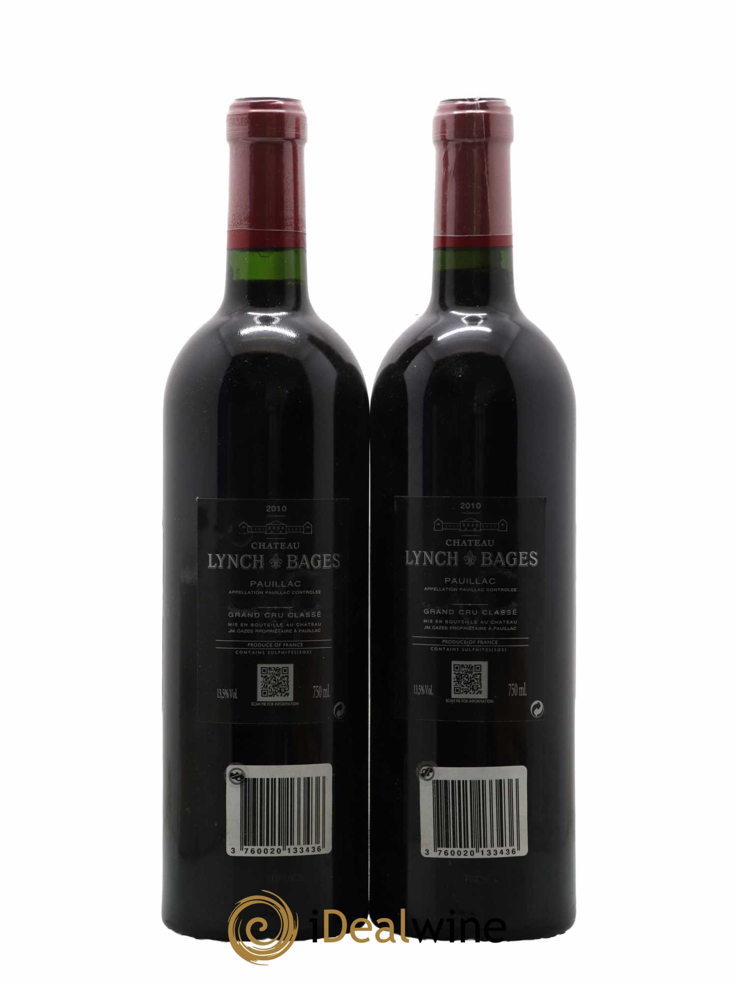 Château Lynch Bages 5ème Grand Cru Classé 2010 - Lot de 2 bouteilles - 1