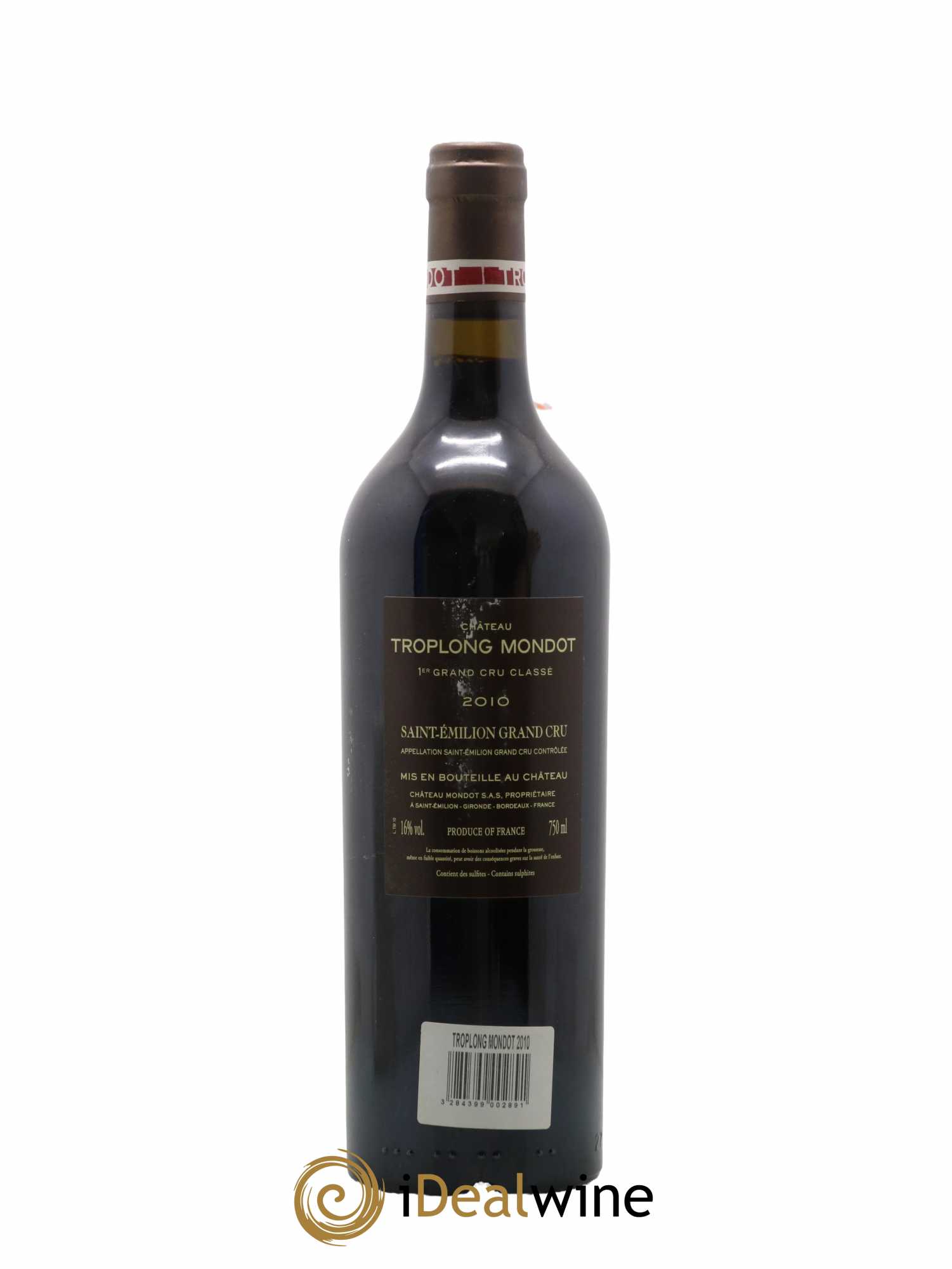 Château Troplong Mondot 1er Grand Cru Classé B 2010 - Posten von 1 Flasche - 1