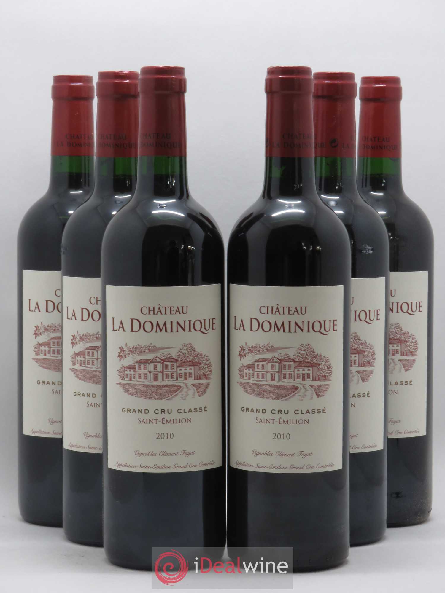Château la Dominique Grand Cru Classé 2010 - Lot de 6 bouteilles - 0