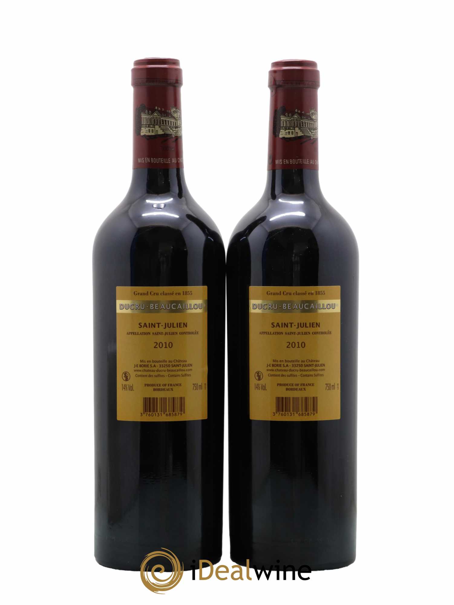 Château Ducru Beaucaillou 2ème Grand Cru Classé 2010 - Lot de 2 bouteilles - 1