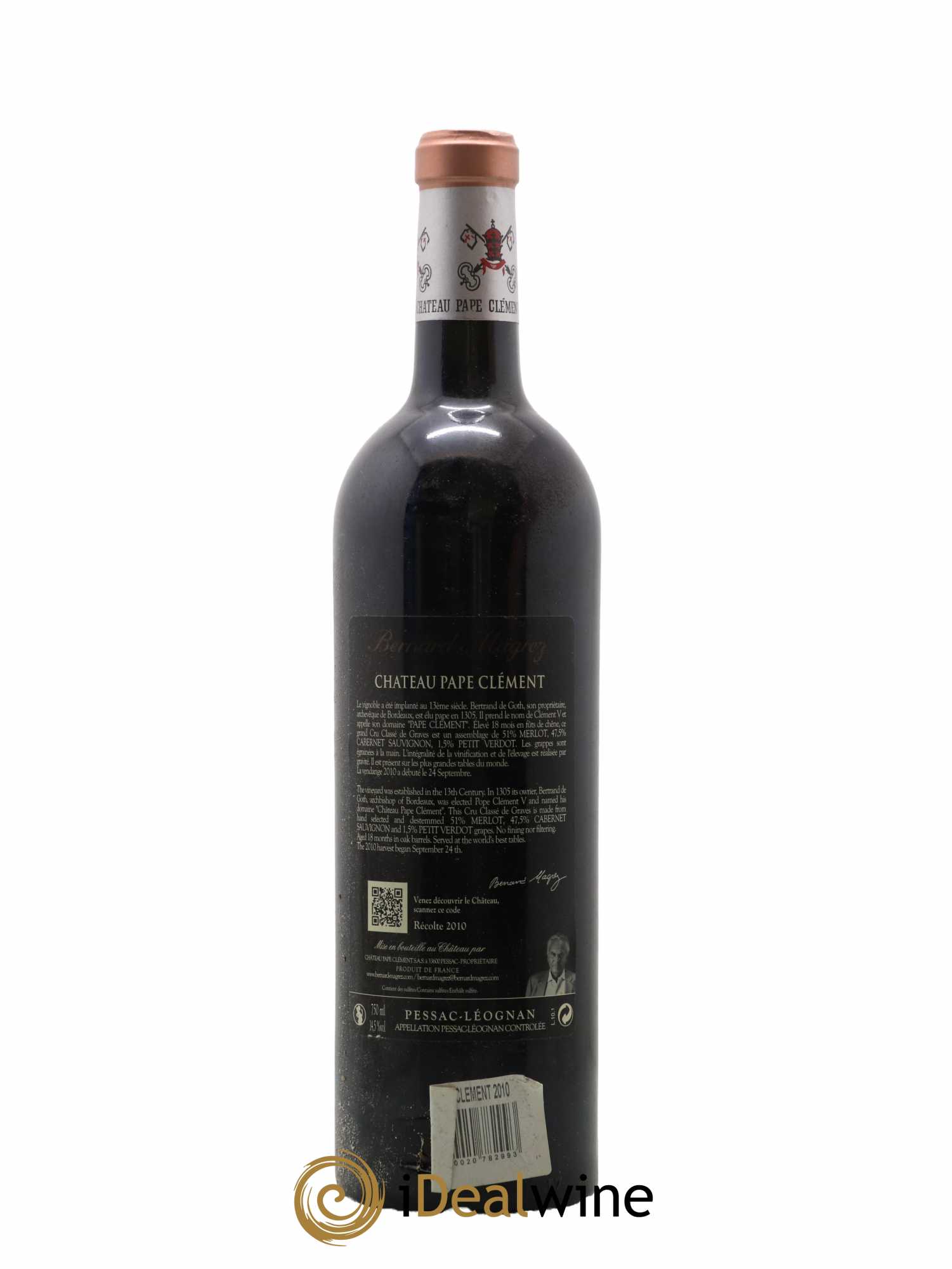 Château Pape Clément Cru Classé de Graves 2010 - Lot de 1 bouteille - 1