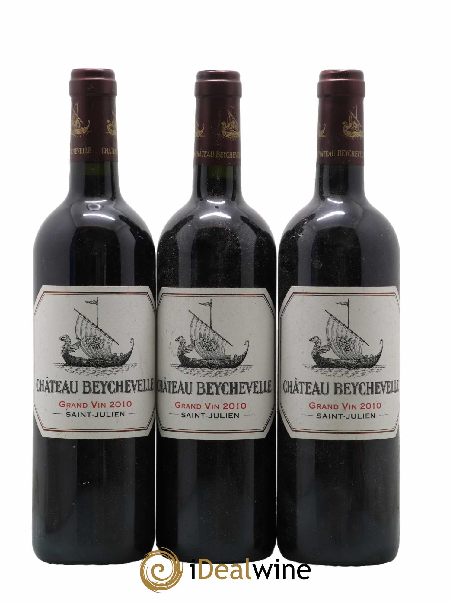 Château Beychevelle 4ème Grand Cru Classé 2010 - Lot de 3 bouteilles - 0