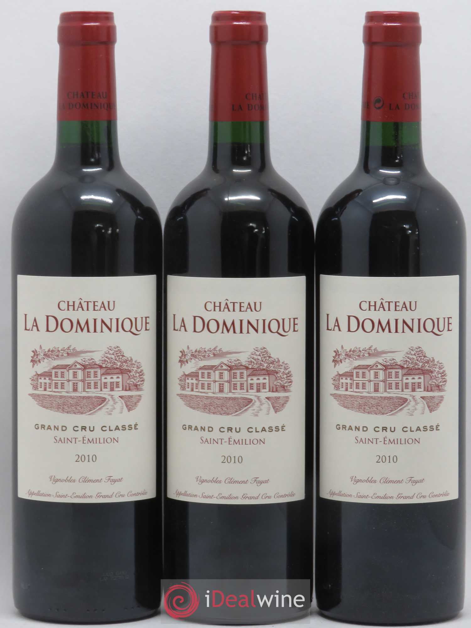 Château la Dominique Grand Cru Classé 2010 - Lot de 6 bouteilles - 1