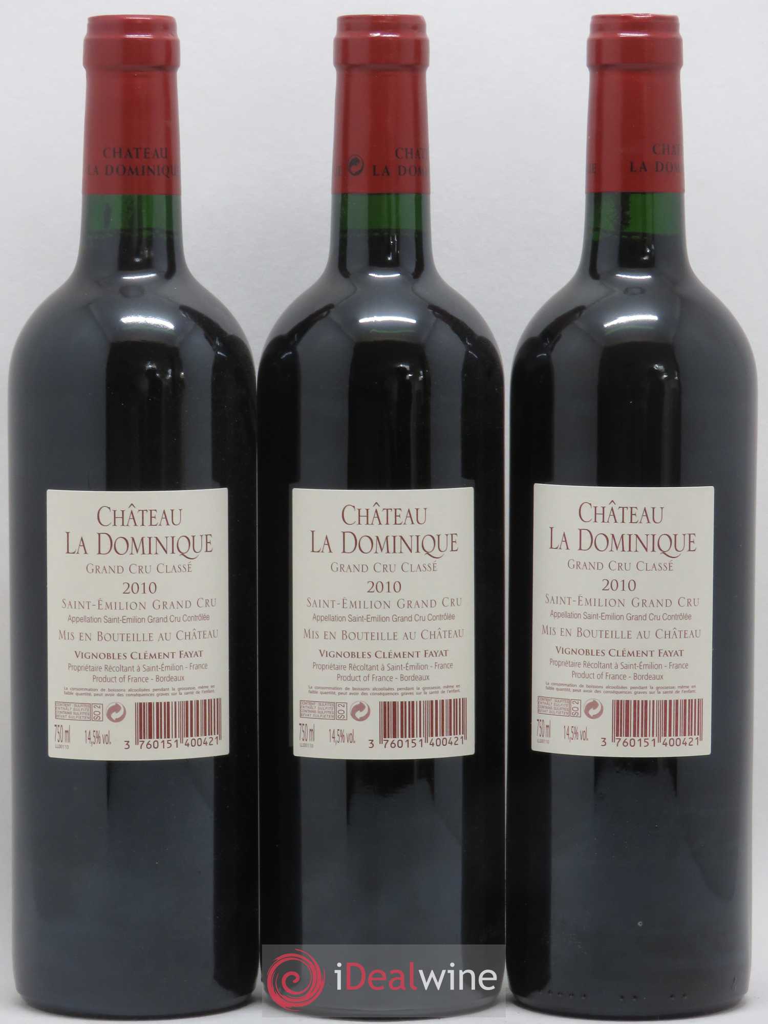 Château la Dominique Grand Cru Classé 2010 - Lot de 6 bouteilles - 2