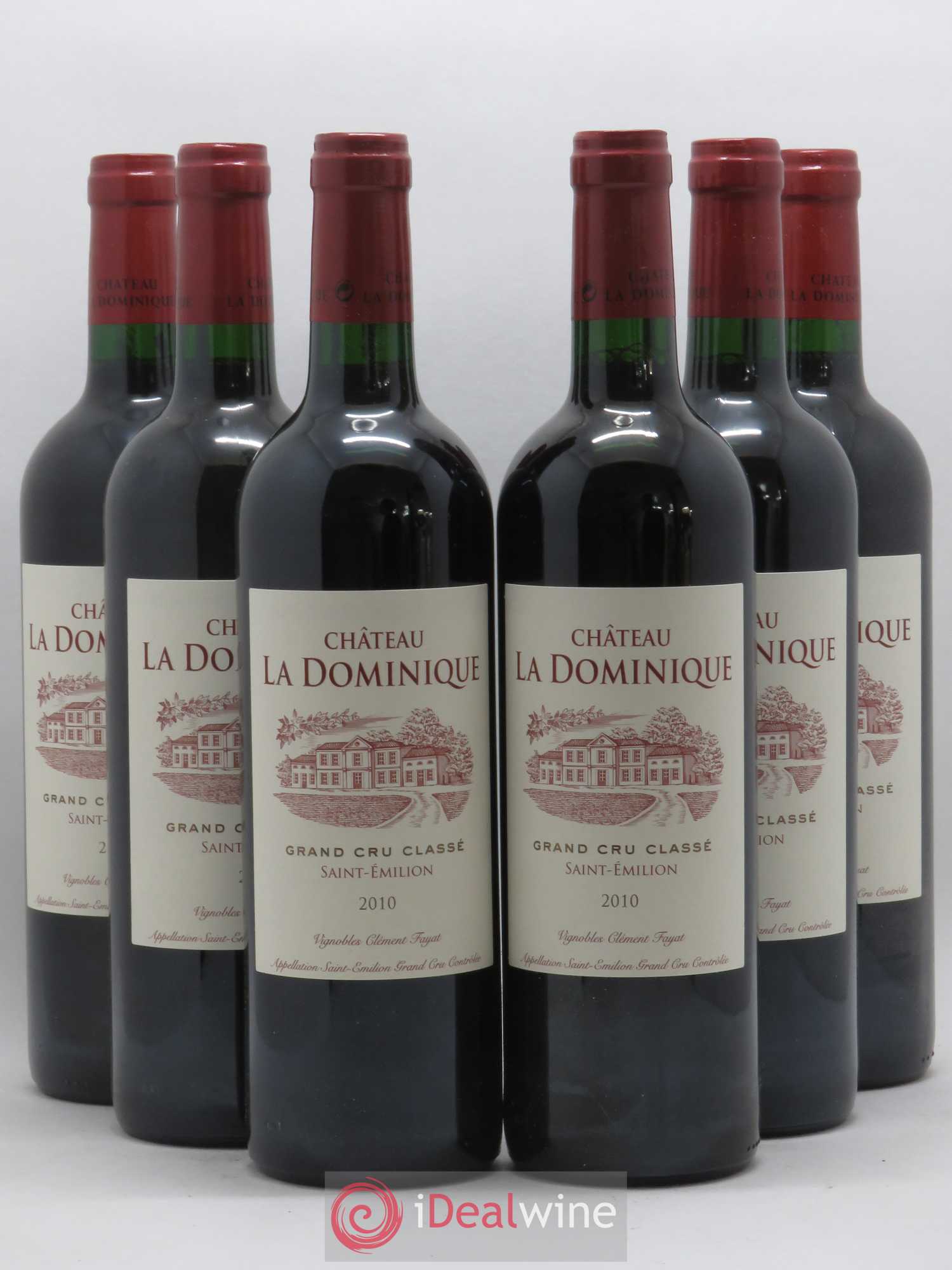 Château la Dominique Grand Cru Classé 2010 - Lot de 6 bouteilles - 0