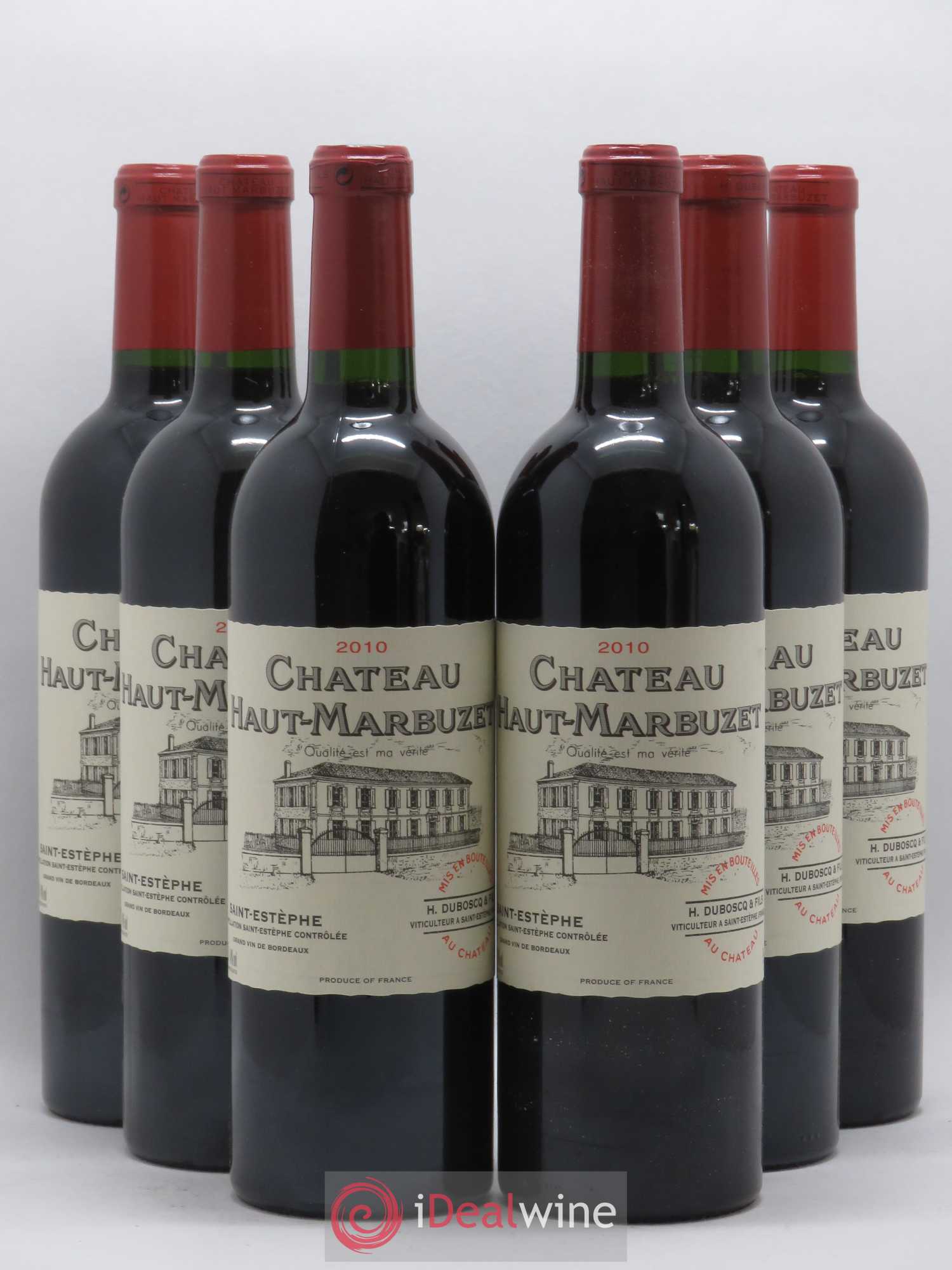 Château Haut Marbuzet 2010 - Lot de 6 bouteilles - 0