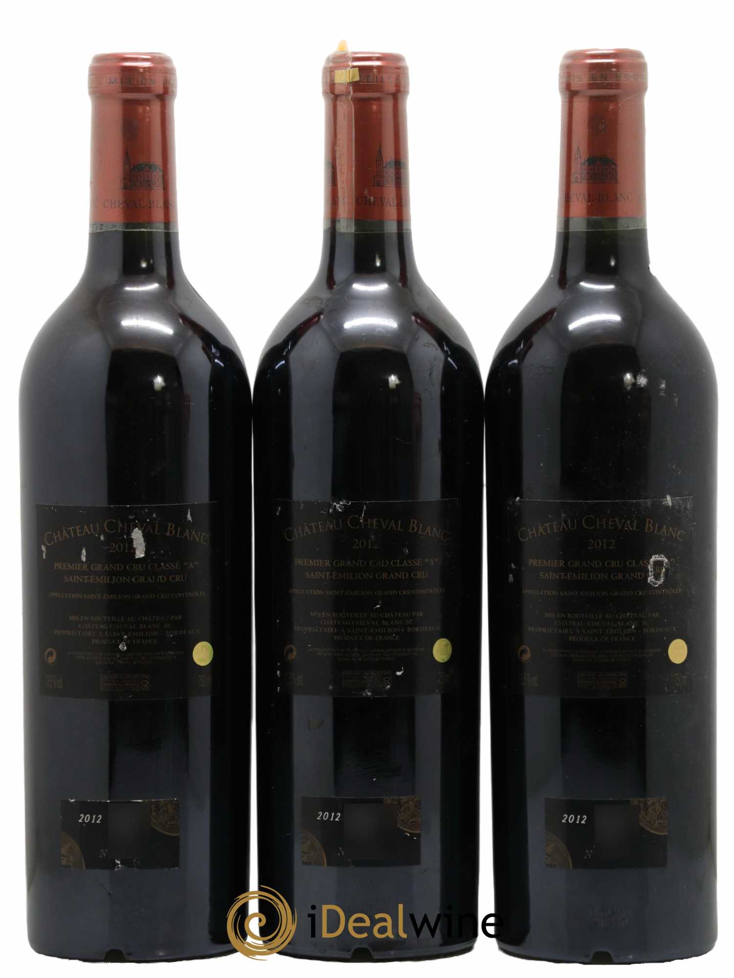 Château Cheval Blanc 1er Grand Cru Classé A 2012 - Lot de 3 bouteilles - 1
