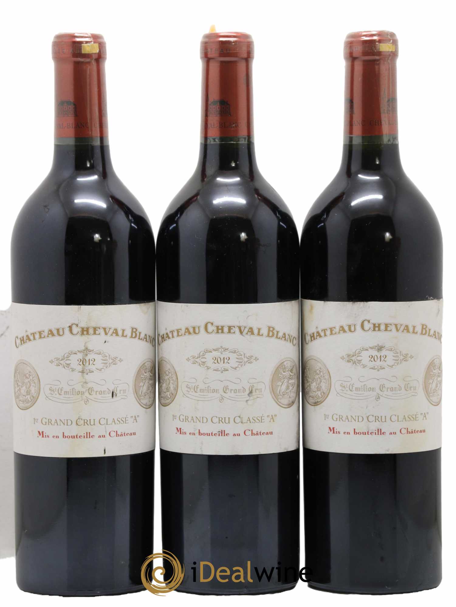 Château Cheval Blanc 1er Grand Cru Classé A 2012 - Lot de 3 bouteilles - 0