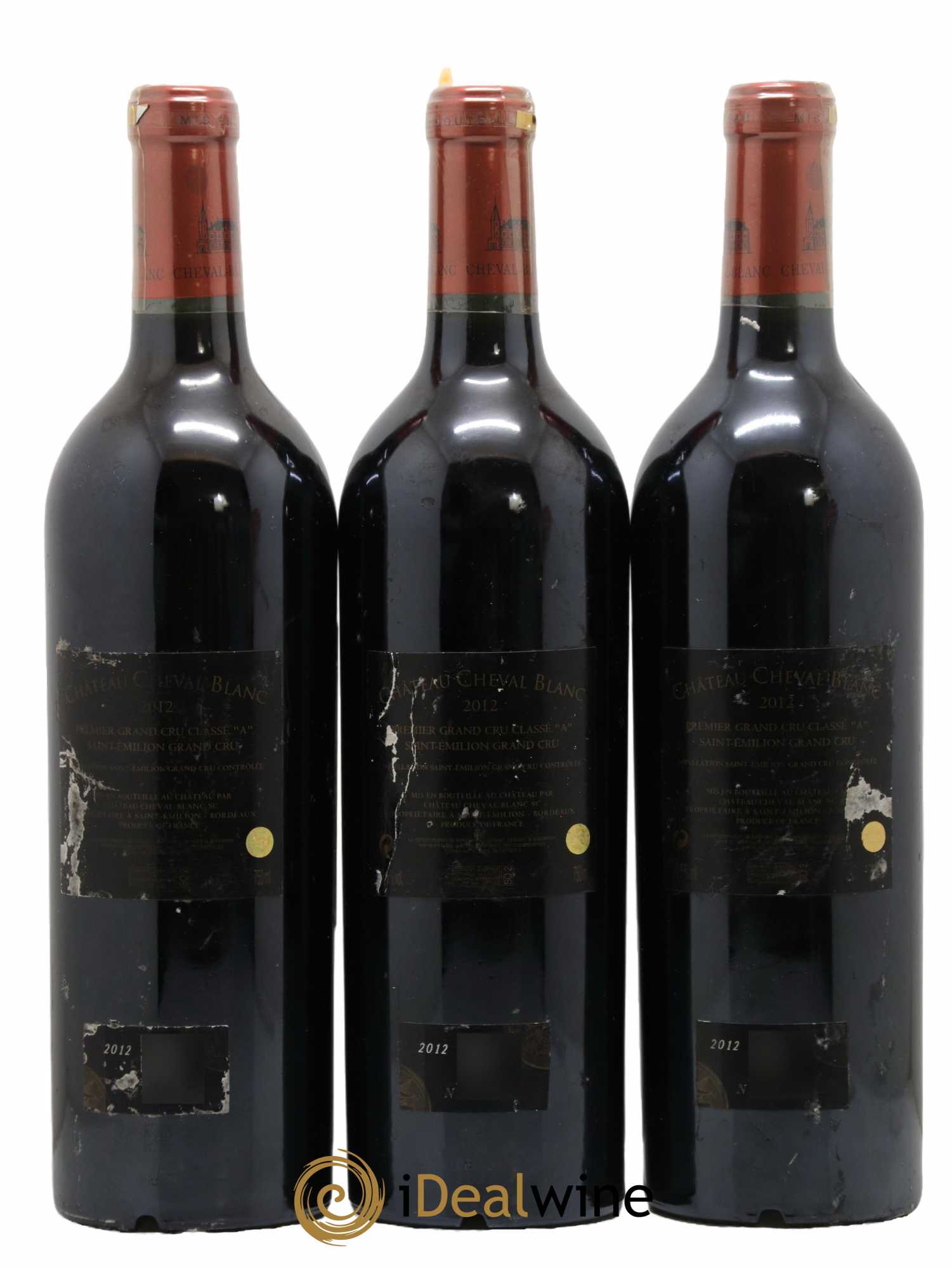 Château Cheval Blanc 1er Grand Cru Classé A 2012 - Lot de 3 bouteilles - 1