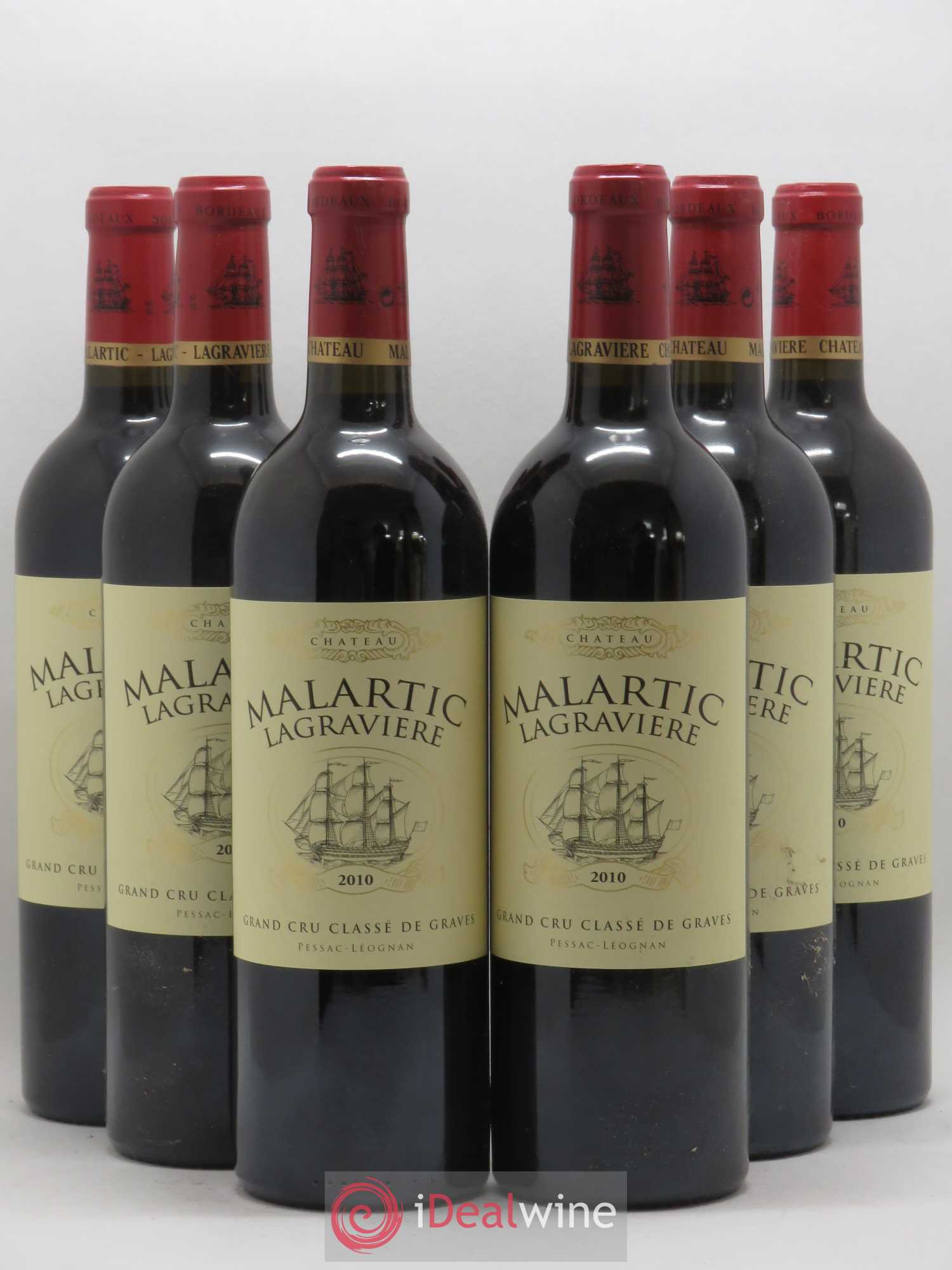 Château Malartic-Lagravière Cru Classé de Graves 2010 - Lot de 6 bouteilles - 0