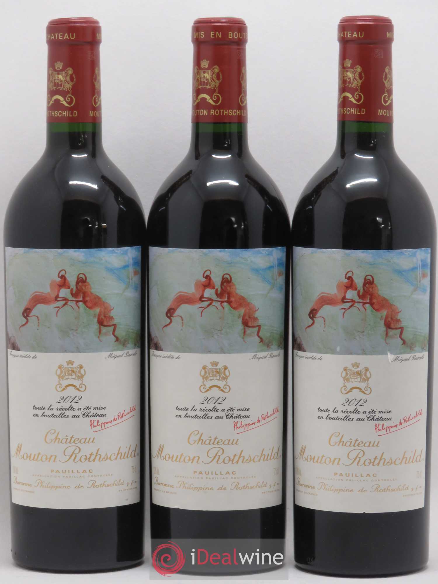 Château Mouton Rothschild 1er Grand Cru Classé 2012 - Lot de 12 bouteilles - 1