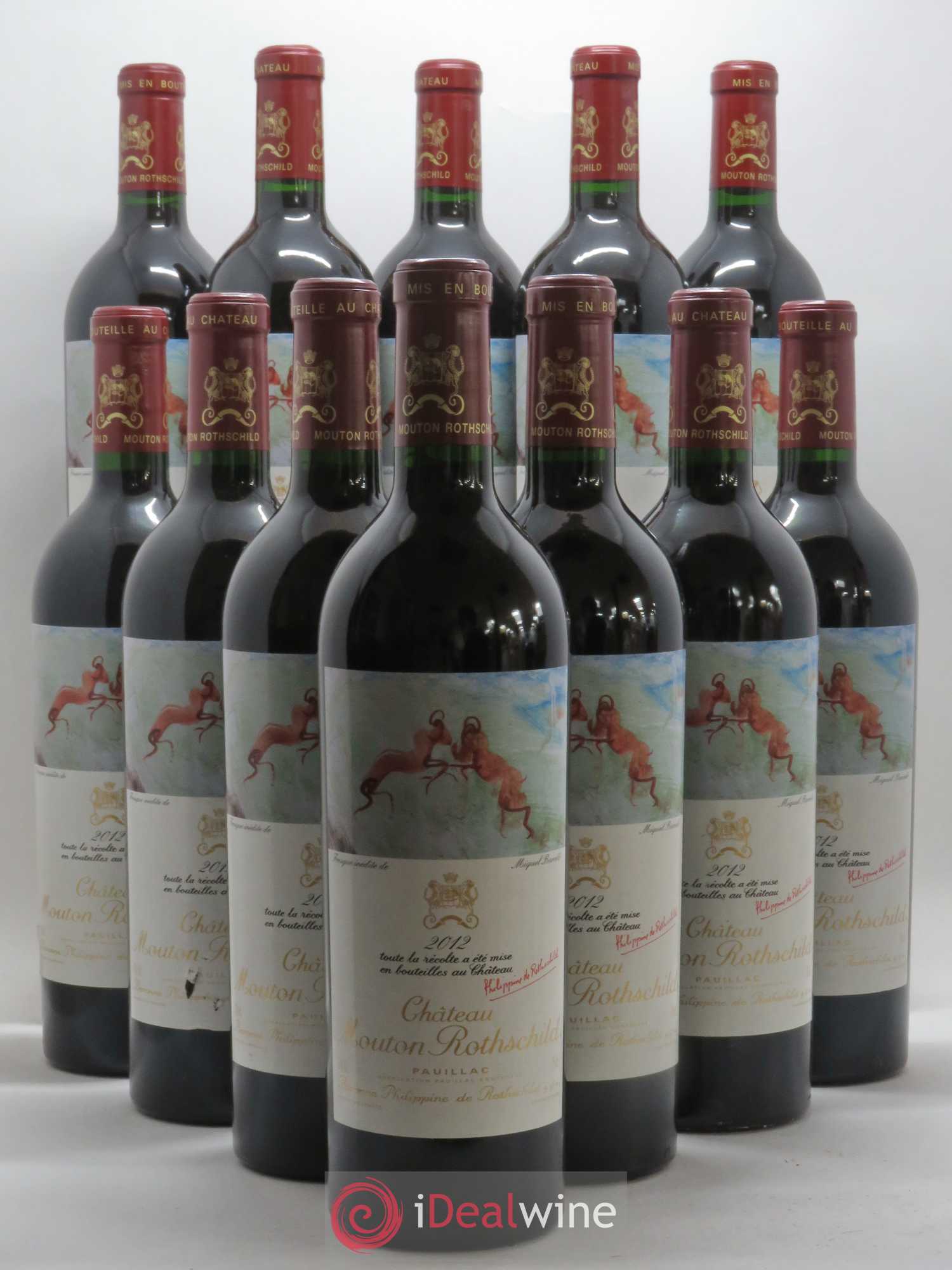 Château Mouton Rothschild 1er Grand Cru Classé 2012 - Lot de 12 bouteilles - 0