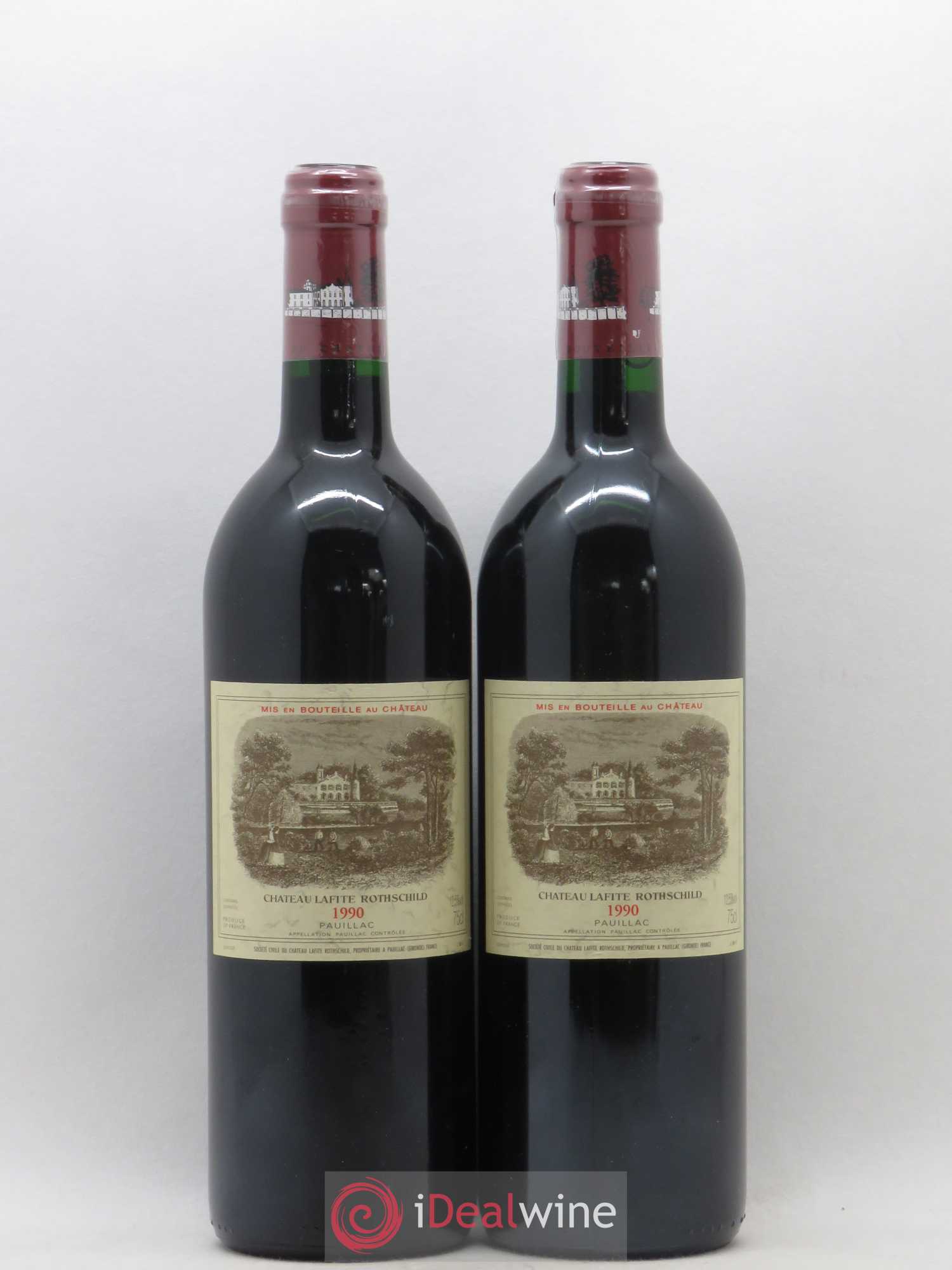 Château Lafite Rothschild 1er Grand Cru Classé 1990 - Lot de 2 bouteilles - 0