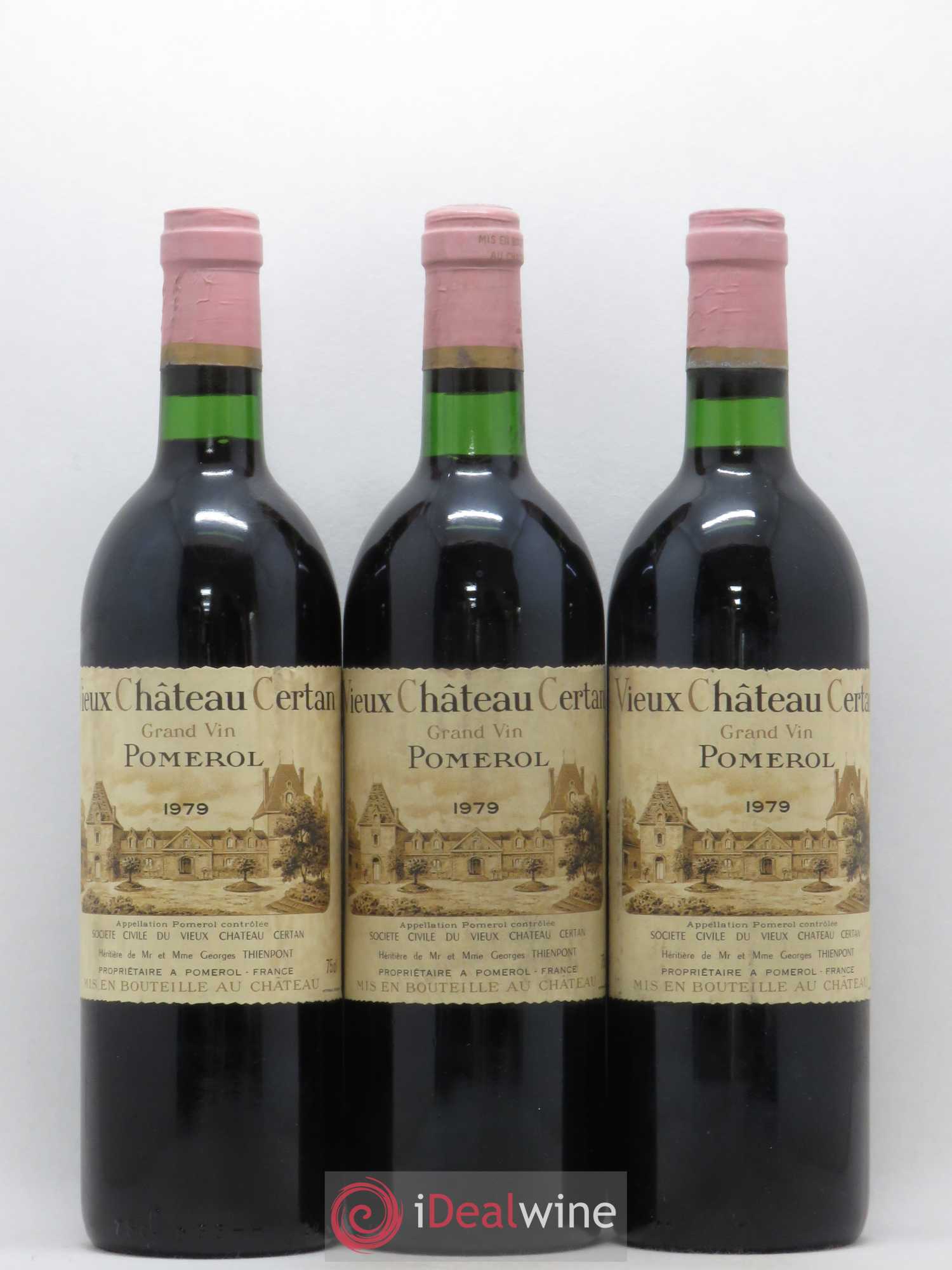 Vieux Château Certan 1979 - Lot de 3 bouteilles - 0