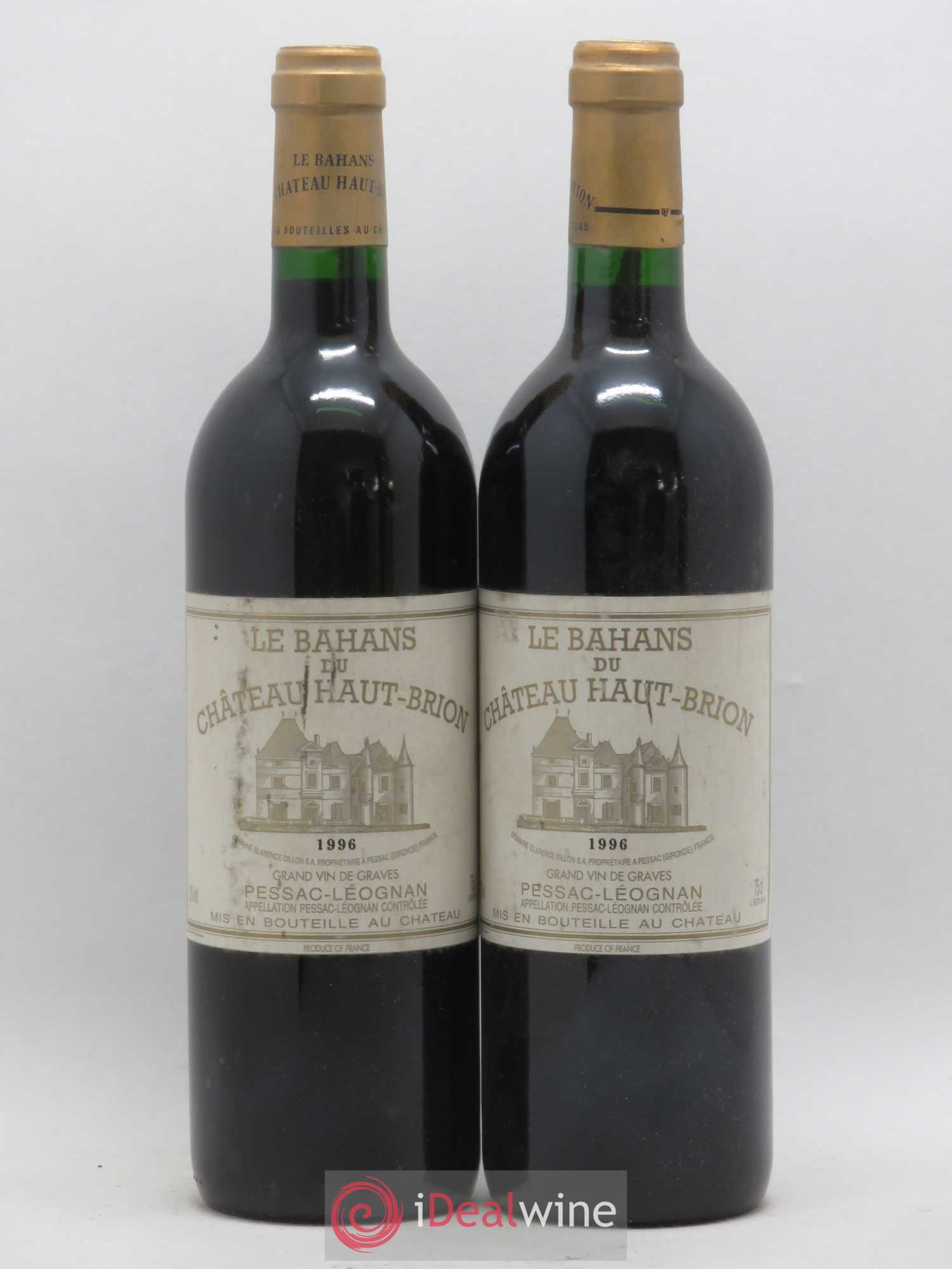 Clarence (Bahans) de Haut-Brion Second Vin 1996 - Lot de 2 bouteilles - 0
