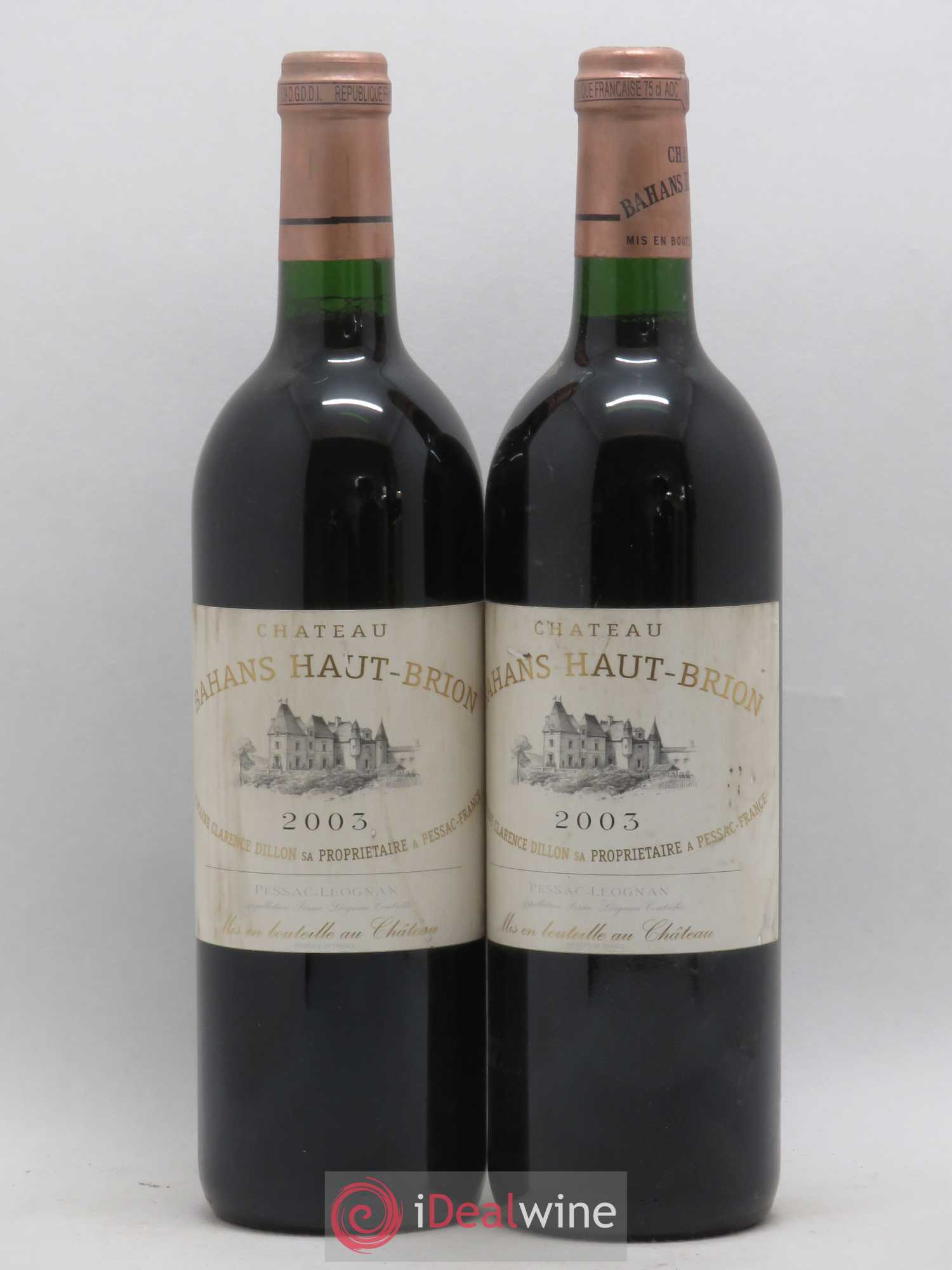 Clarence (Bahans) de Haut-Brion Second Vin 2003 - Lot de 2 bouteilles - 0