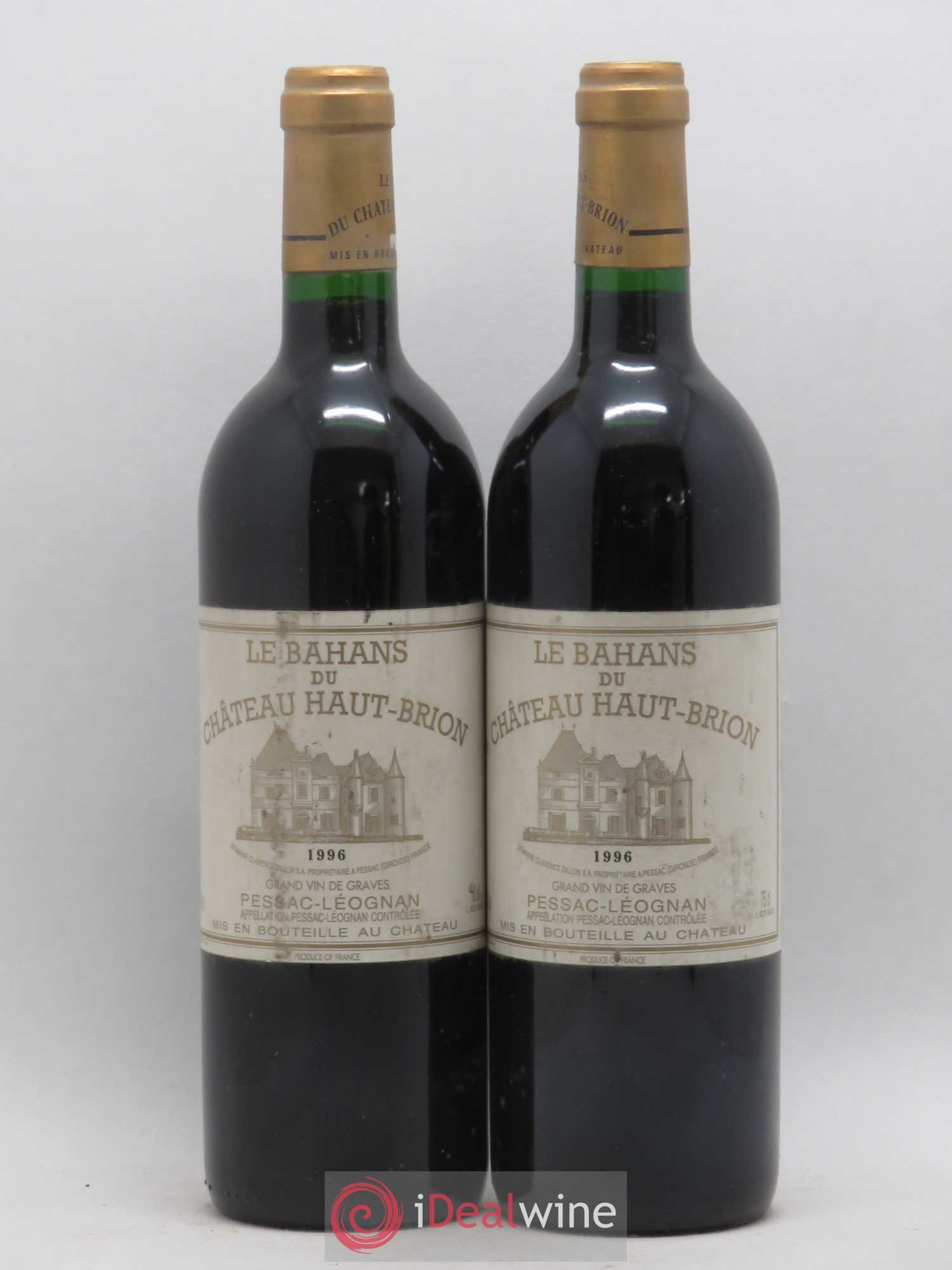 Clarence (Bahans) de Haut-Brion Second Vin 1996 - Lot de 2 bouteilles - 0