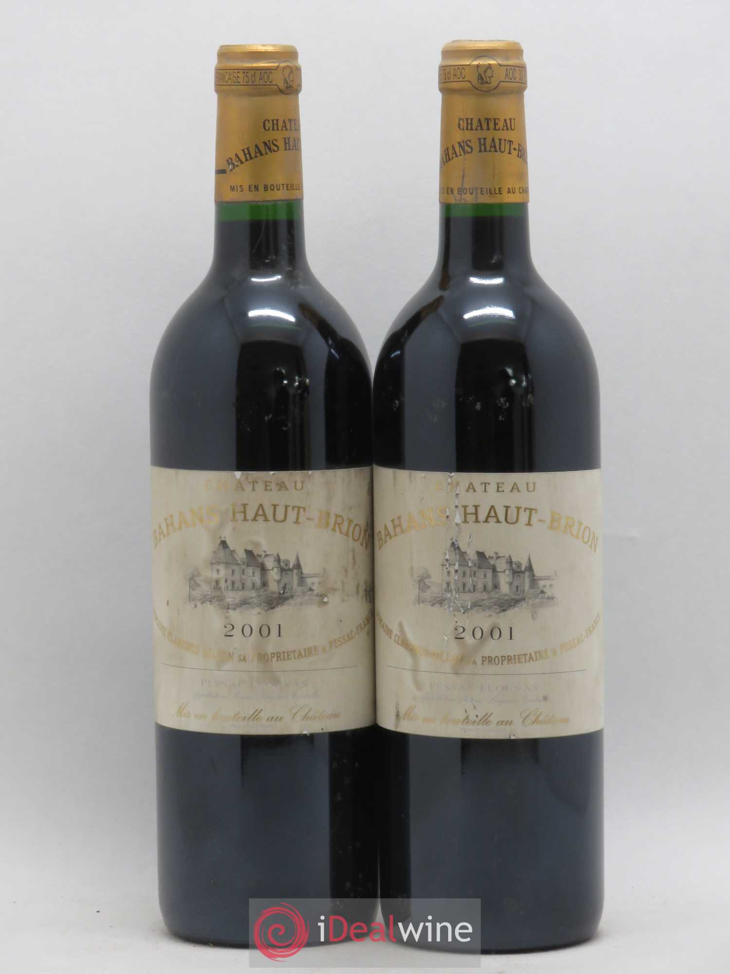 Clarence (Bahans) de Haut-Brion Second Vin 2001 - Lot de 2 bouteilles - 0