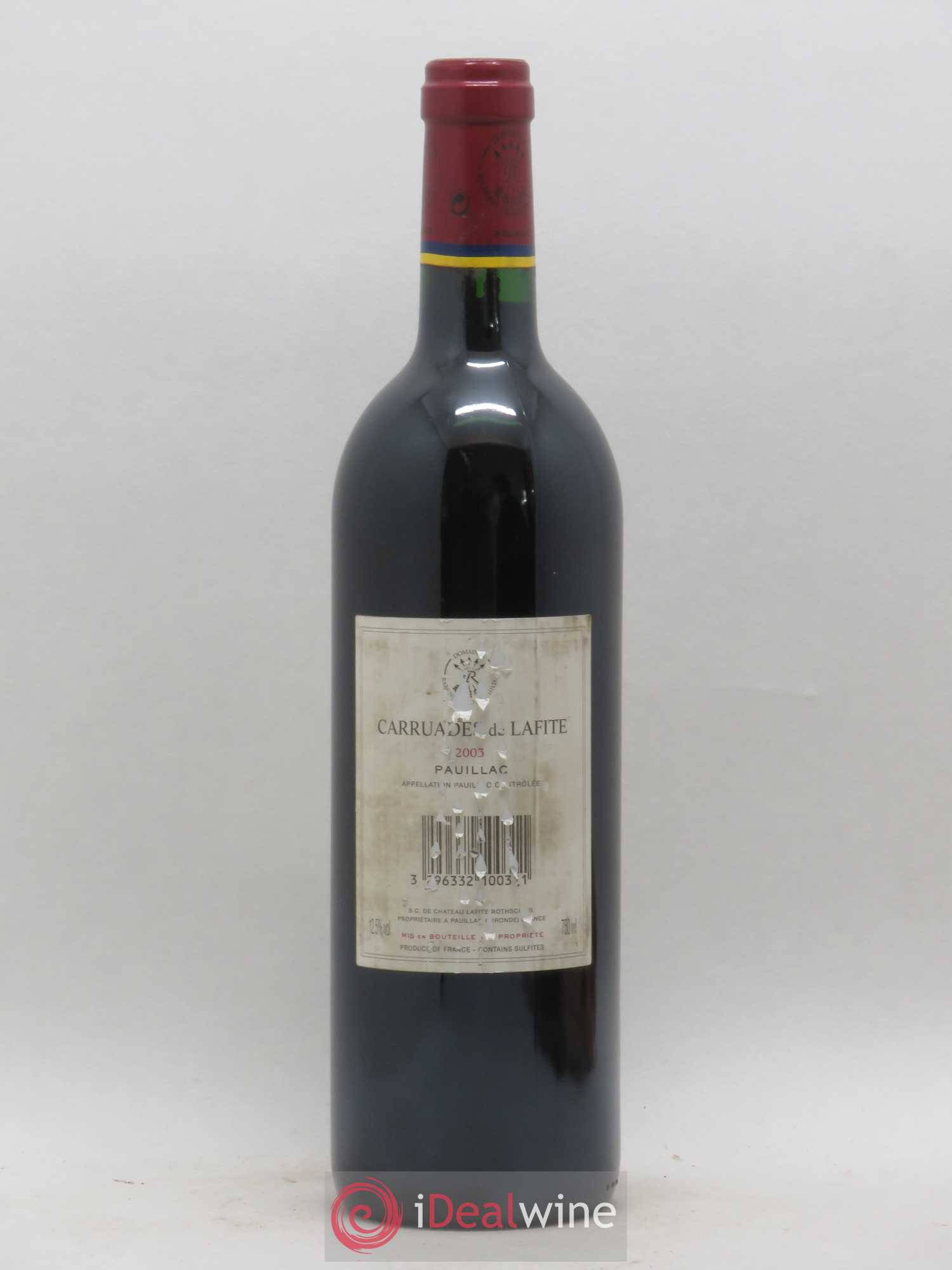 Carruades de Lafite Rothschild Second Vin 2003 - Lot de 1 bouteille - 1