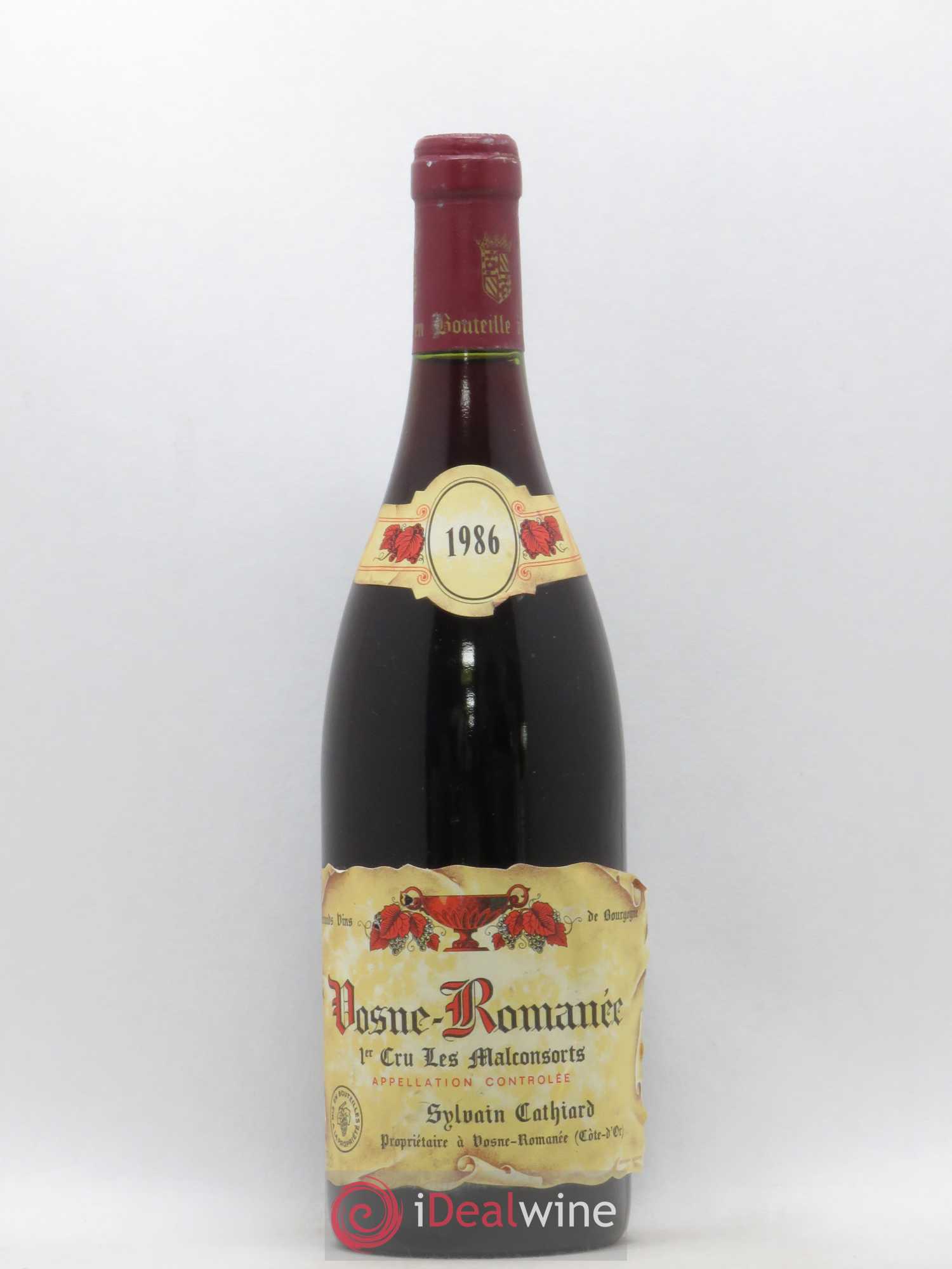 Vosne-Romanée 1er Cru Aux Malconsorts Sylvain Cathiard & Fils 1986 - Lot de 1 bouteille - 0